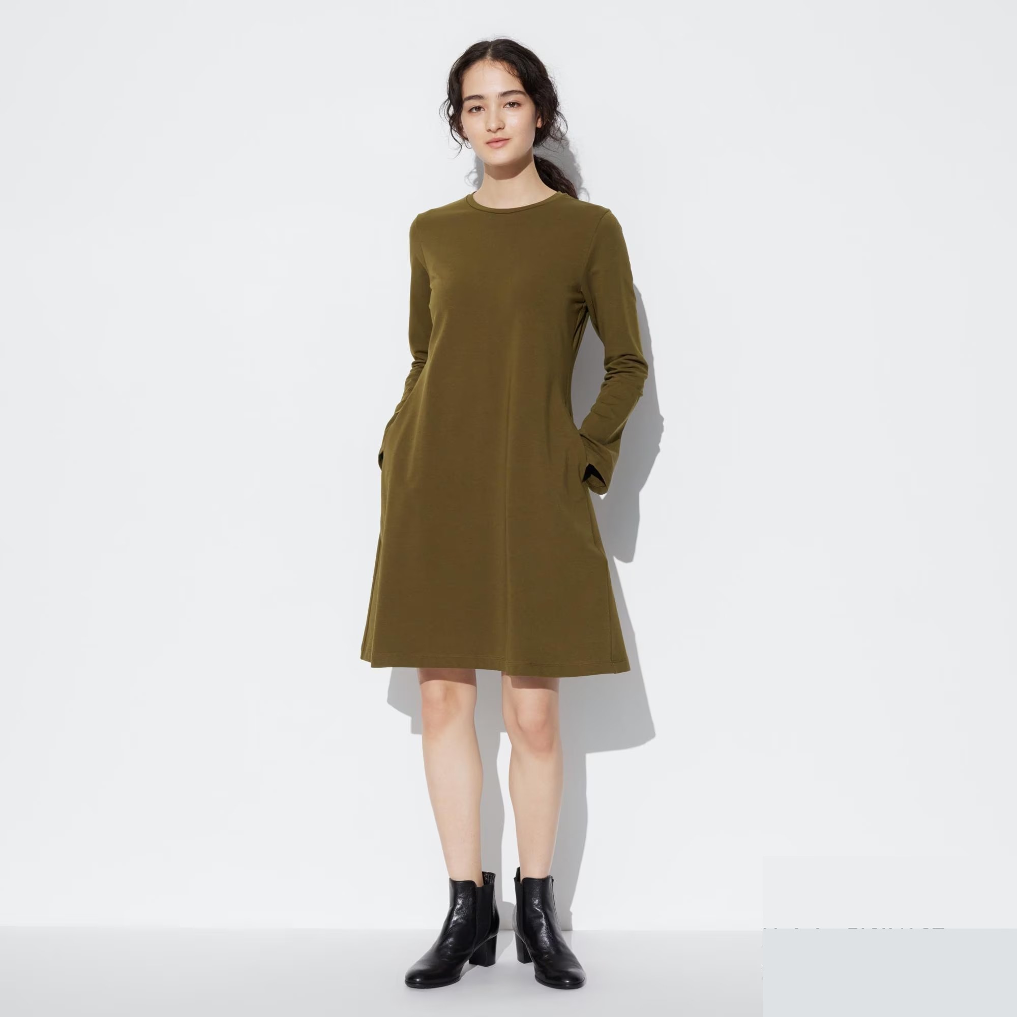 Жіноча сукня-міні UNIQLO з довгими рукавами 1159811982 — фото 1