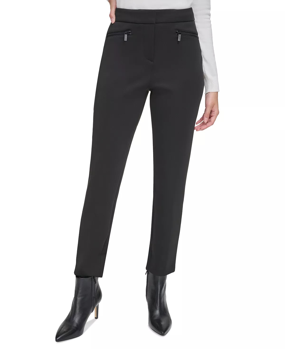 Стильні жіночі штани Calvin Klein штани 1159809171 (Чорний, 8(M)) — фото 1