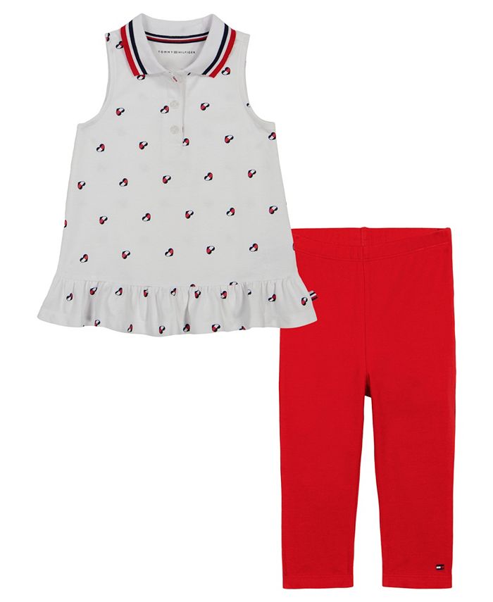 Tommy Hilfiger Kids Set Polo Tunic and Capri Leggings 1159815046 — фото 1