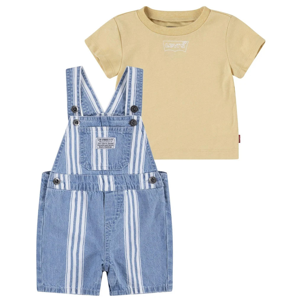 Дитячий комплект Levi's джинсовий комбінезон футболка 1159816313 — фото 1