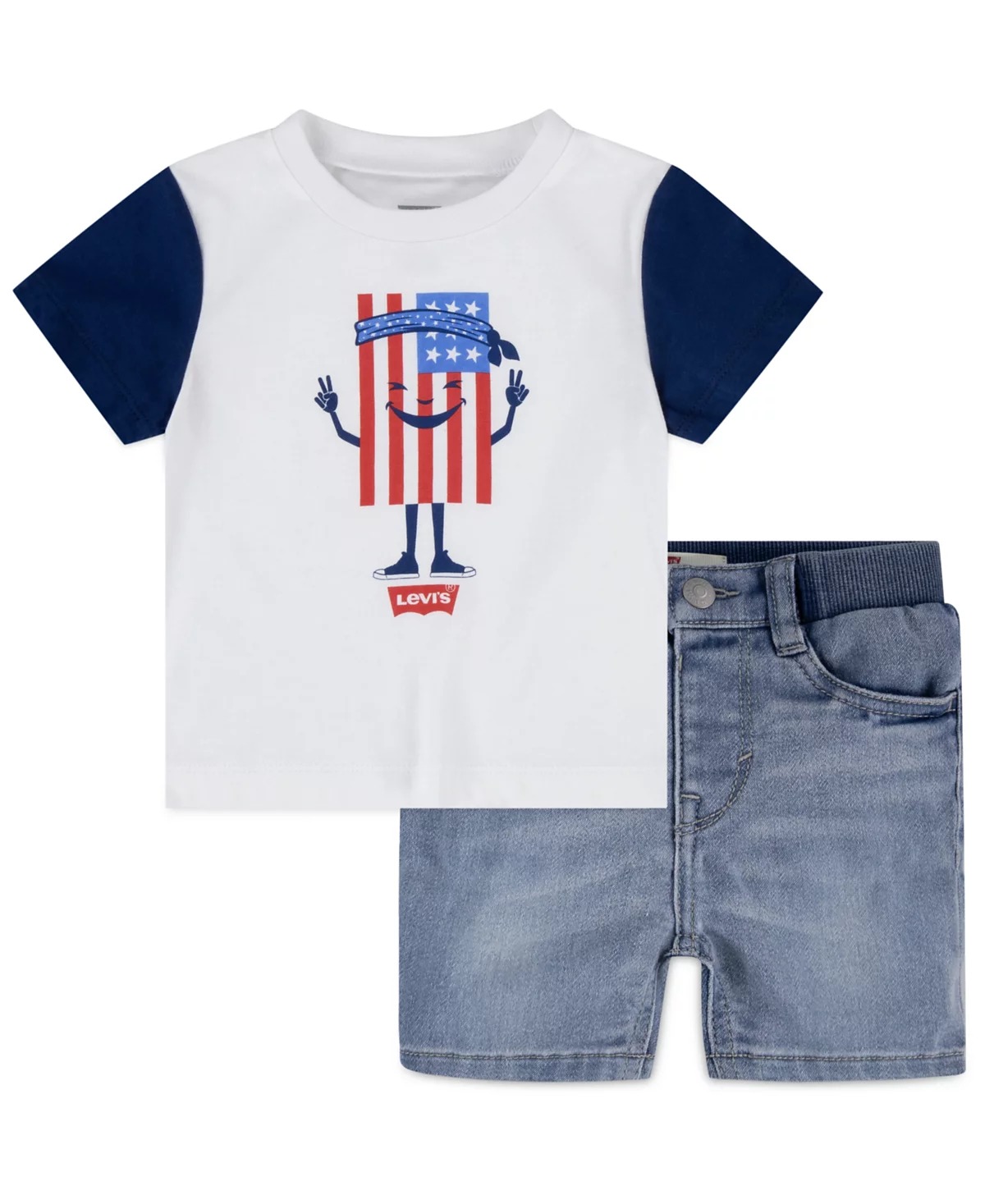 Дитячий комплект Levi's футболка та шорти 1159815369 — фото 1