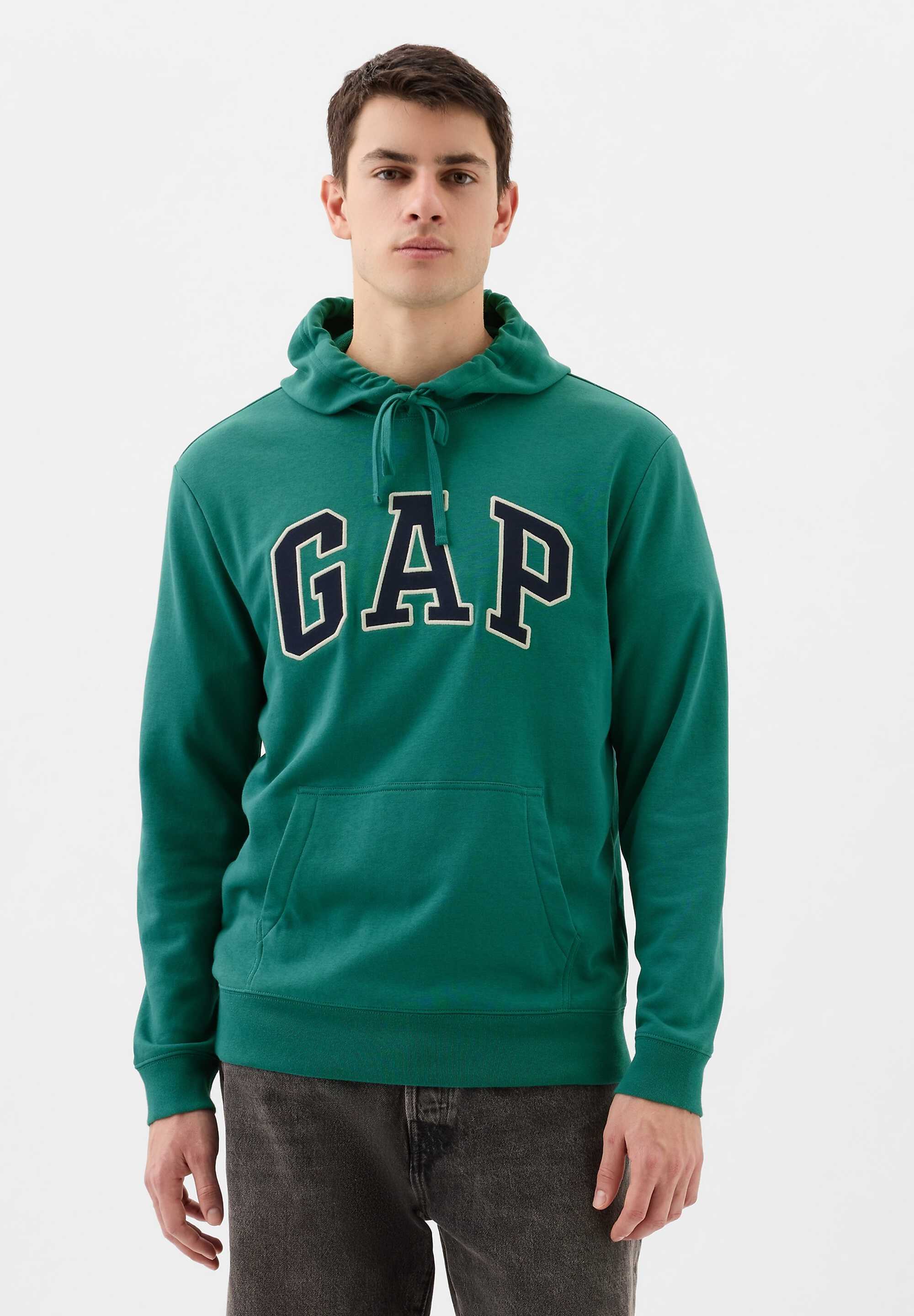 Толстовка чоловіча GAP кофта з капюшоном 1159813891 (Зелений, XL) — фото 1