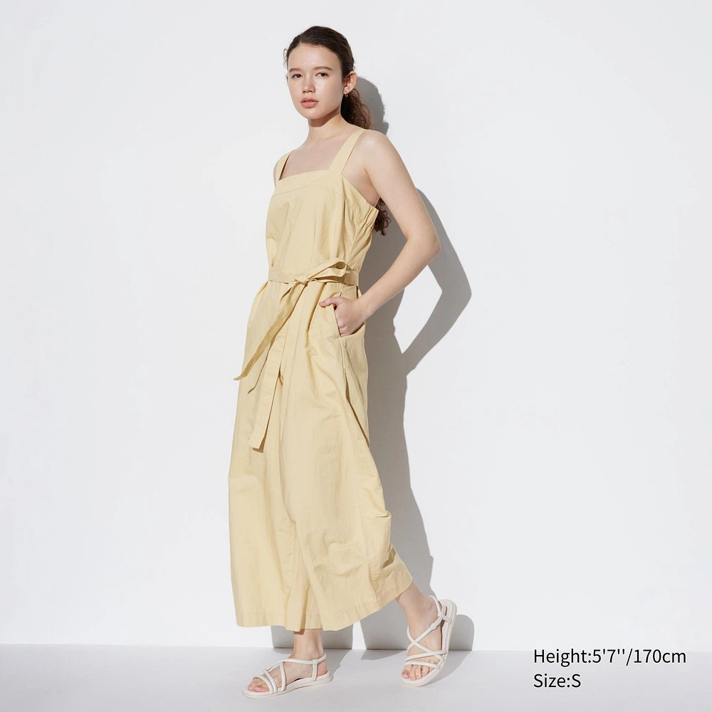 Жіночий лляний комбінезон Uniqlo з поясом 1159816619 — фото 1