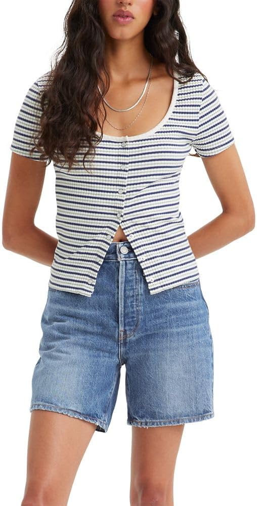 Жіноча футболка Levi's на кнопках 1159816692 — фото 1
