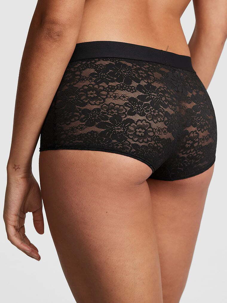 Мереживні трусики шортики Victoria's Secret Pink 1159804988 — фото 3
