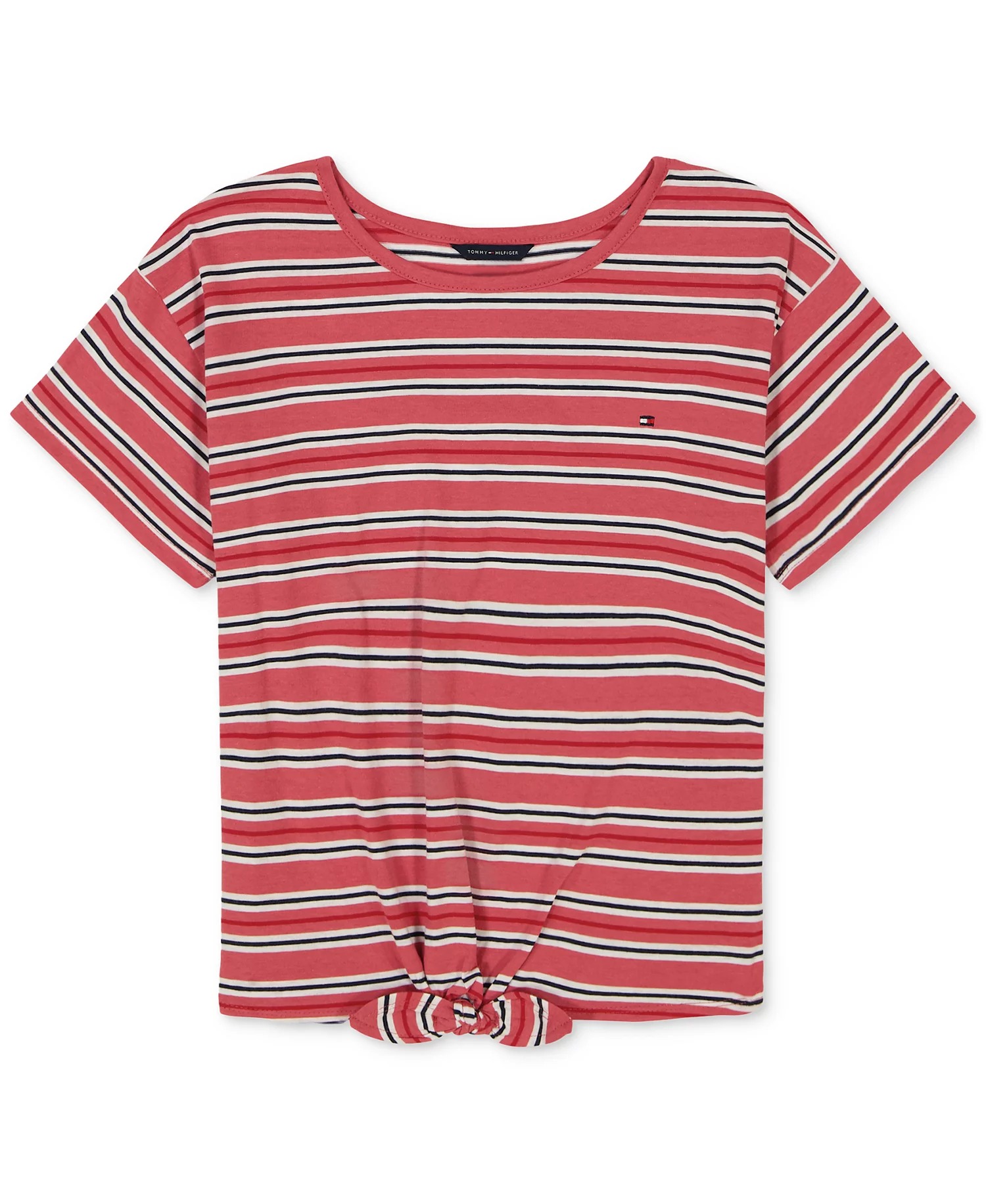 Дитяча футболка Tommy Hilfiger у смужку з вузлом 1159818485 — фото 1