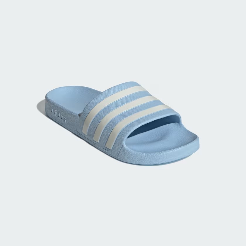 Легкі шльопанці Adilette Aqua від Adidas з фірмовими смужками 39 — фото 1