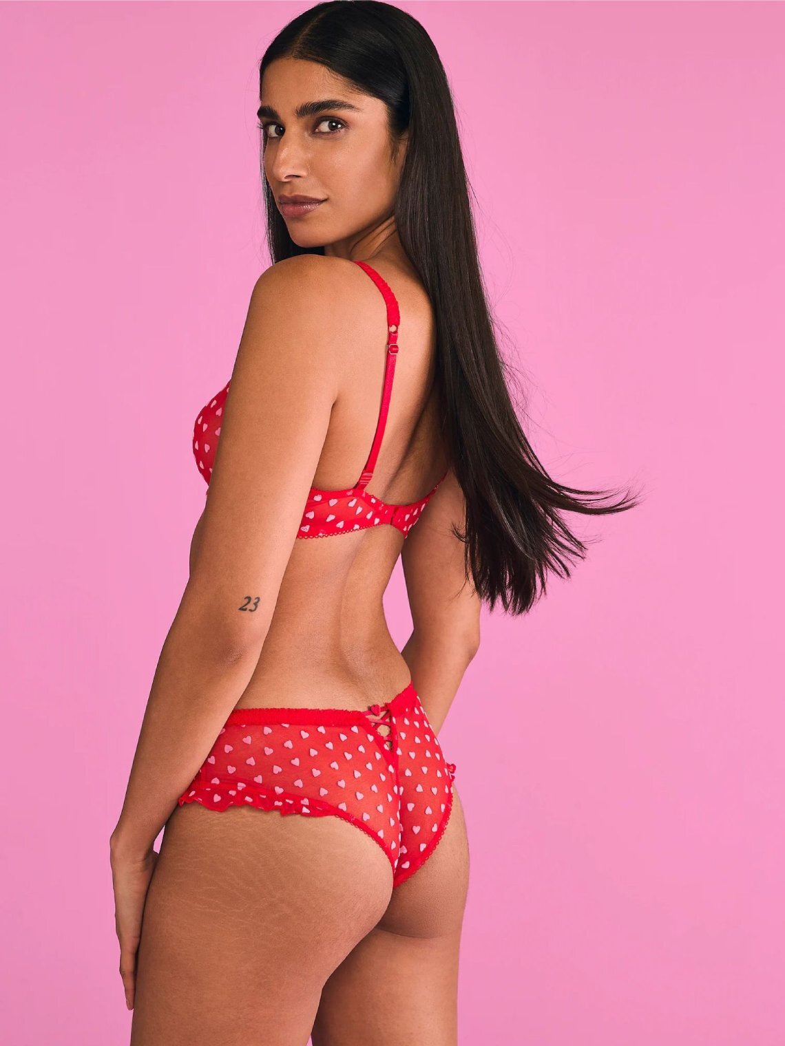 Сітчасті трусики чики Victoria's Secret з рюшами 1159846785 — фото 6