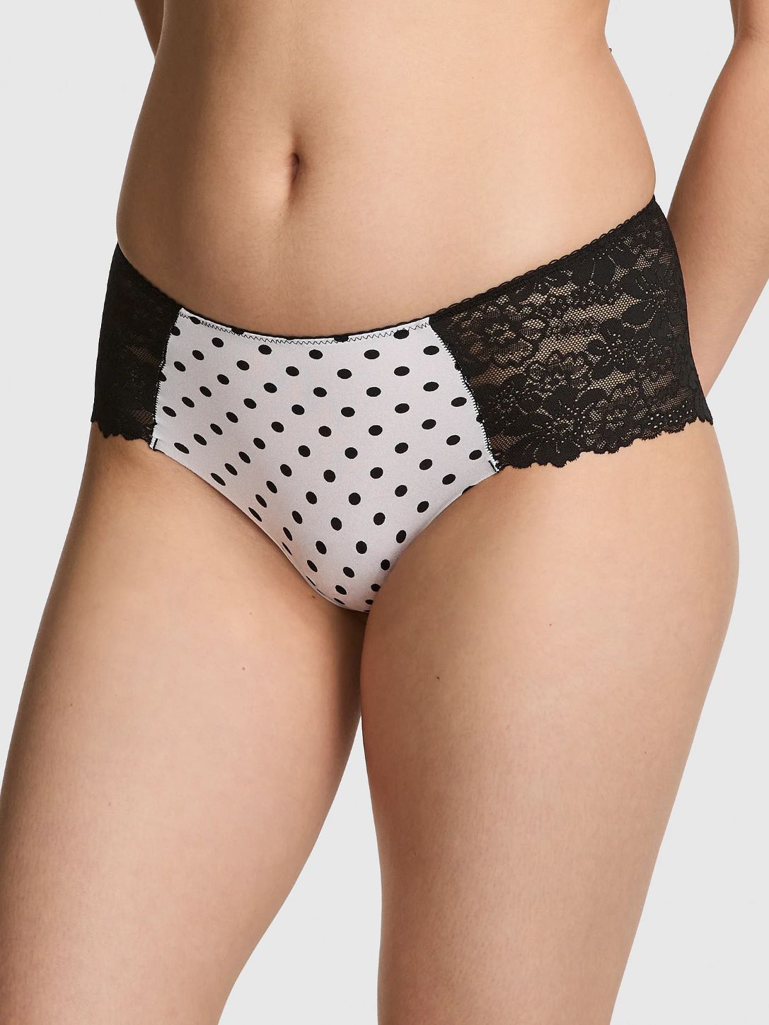 Жіночі трусики чіки Victoria's Secret Pink з мереживом 1159845057 — фото 1
