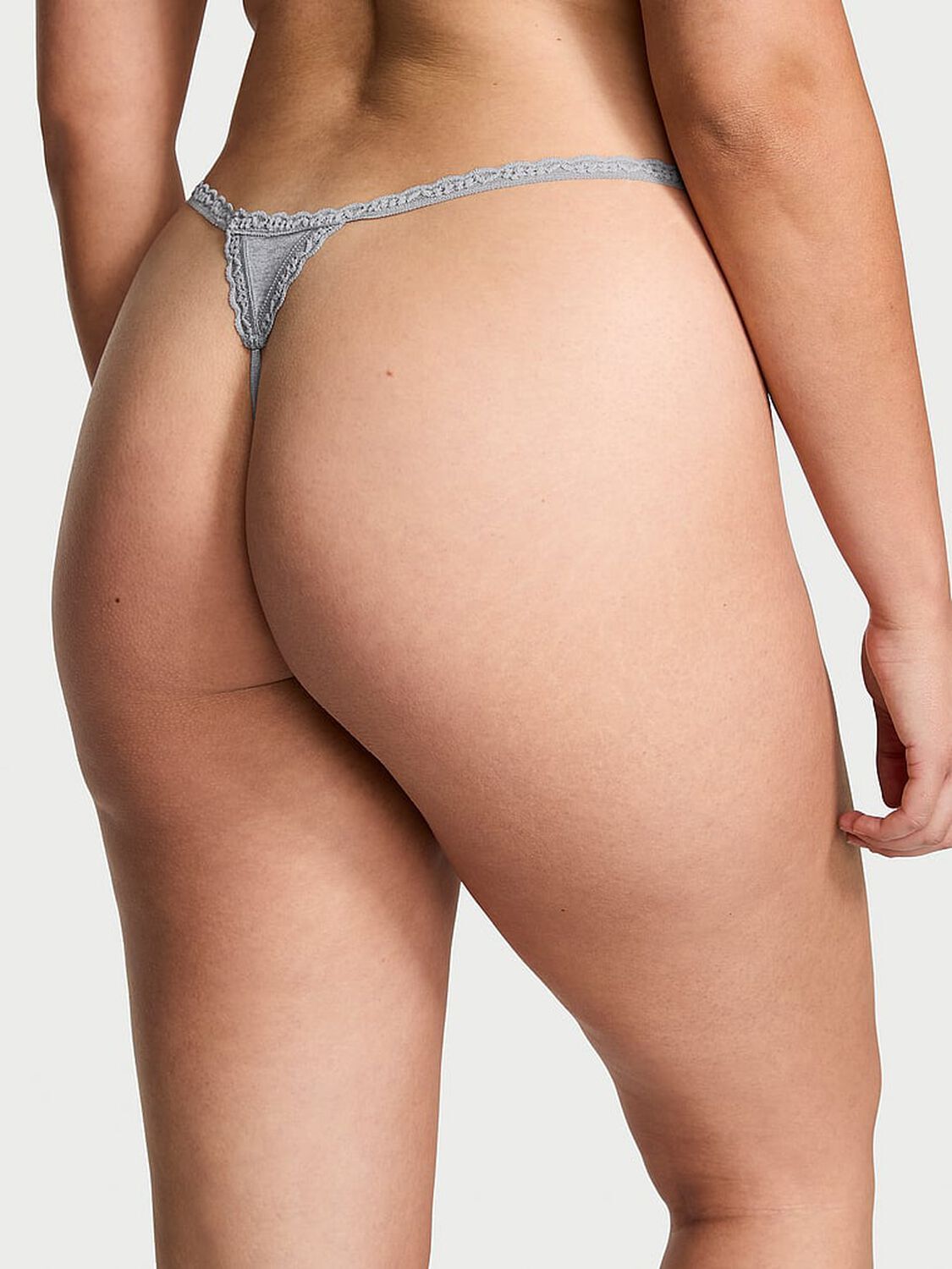 Жіночі трусики стрінги Victoria's Secret з мереживом 1159847086 — фото 4