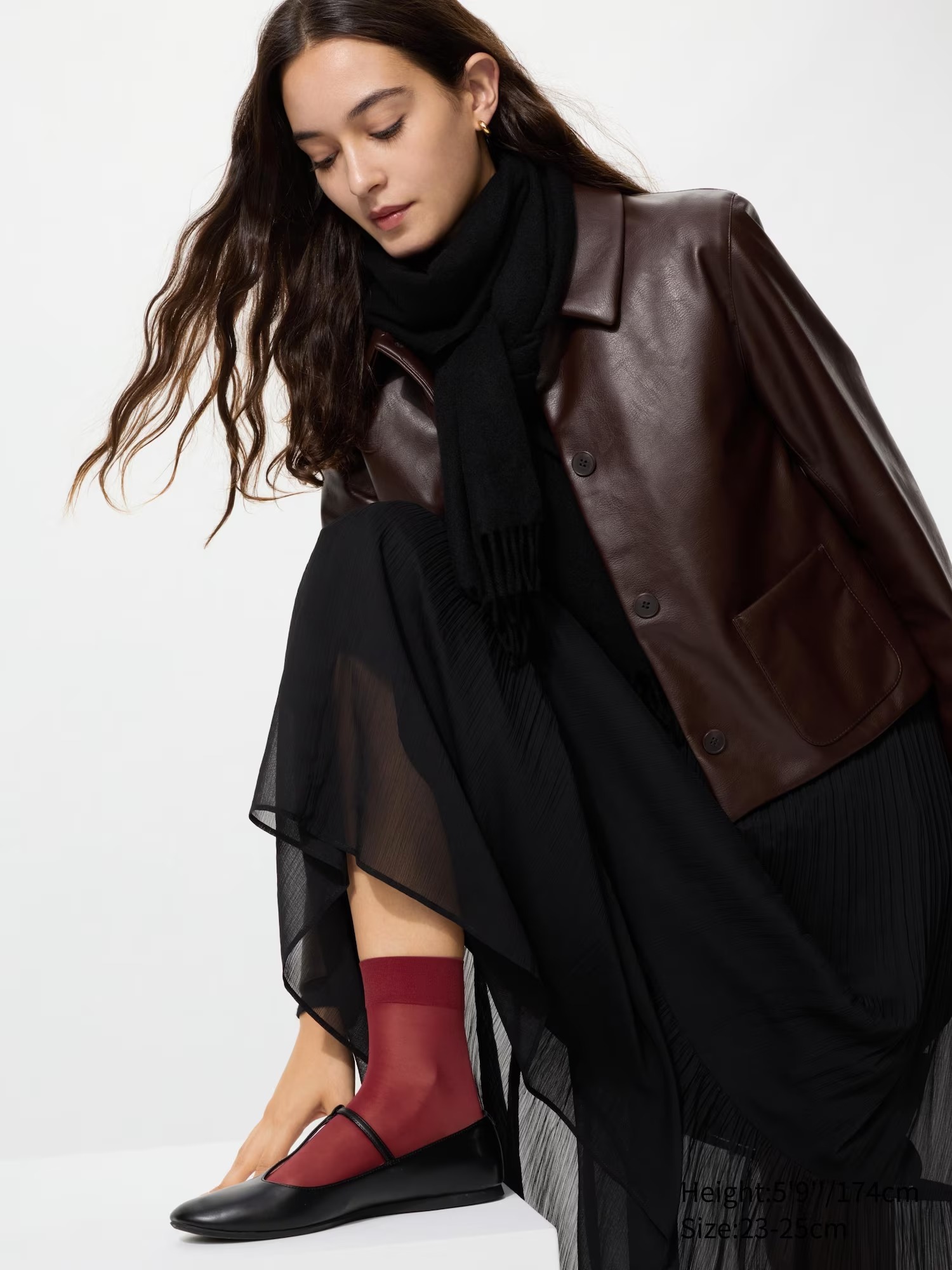 Універсальні балетки Uniqlo з екошкіри 39 — фото 10