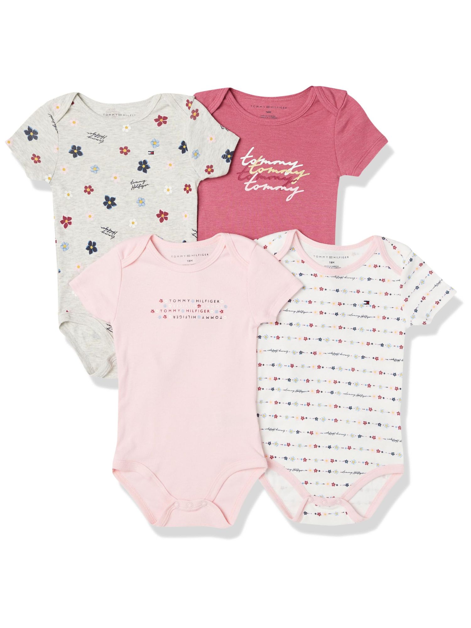 Дитячий набір боді Tommy Hilfiger короткий рукав 4шт 1159821627 — фото 1