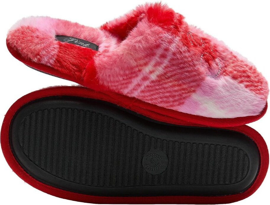 Тапочки зі штучного хутра Victoria's Secret Pink зі стразами 40-41 — фото 4