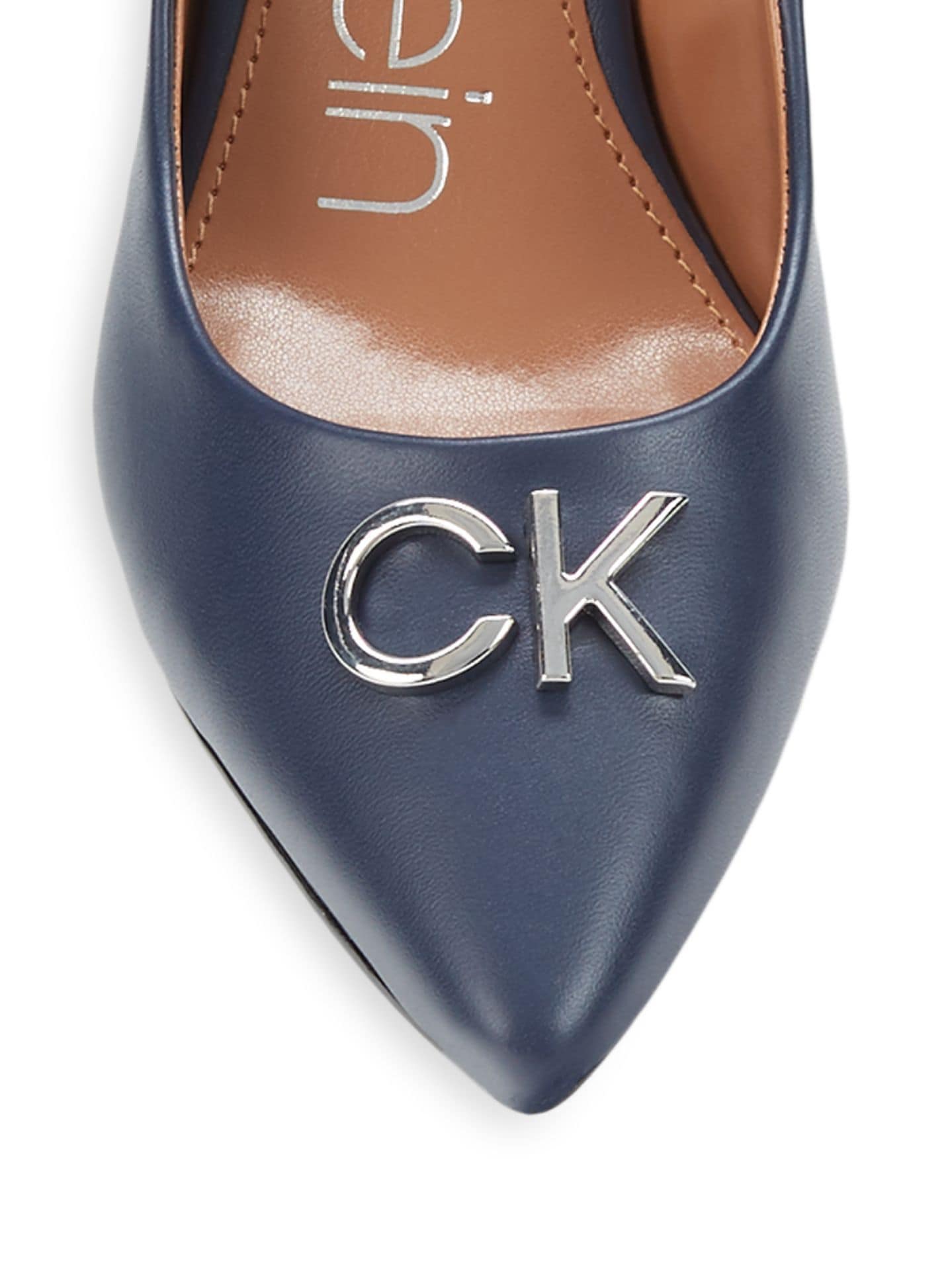 Жіночі туфлі на підборах Calvin Klein з логотипом 40 — фото 3
