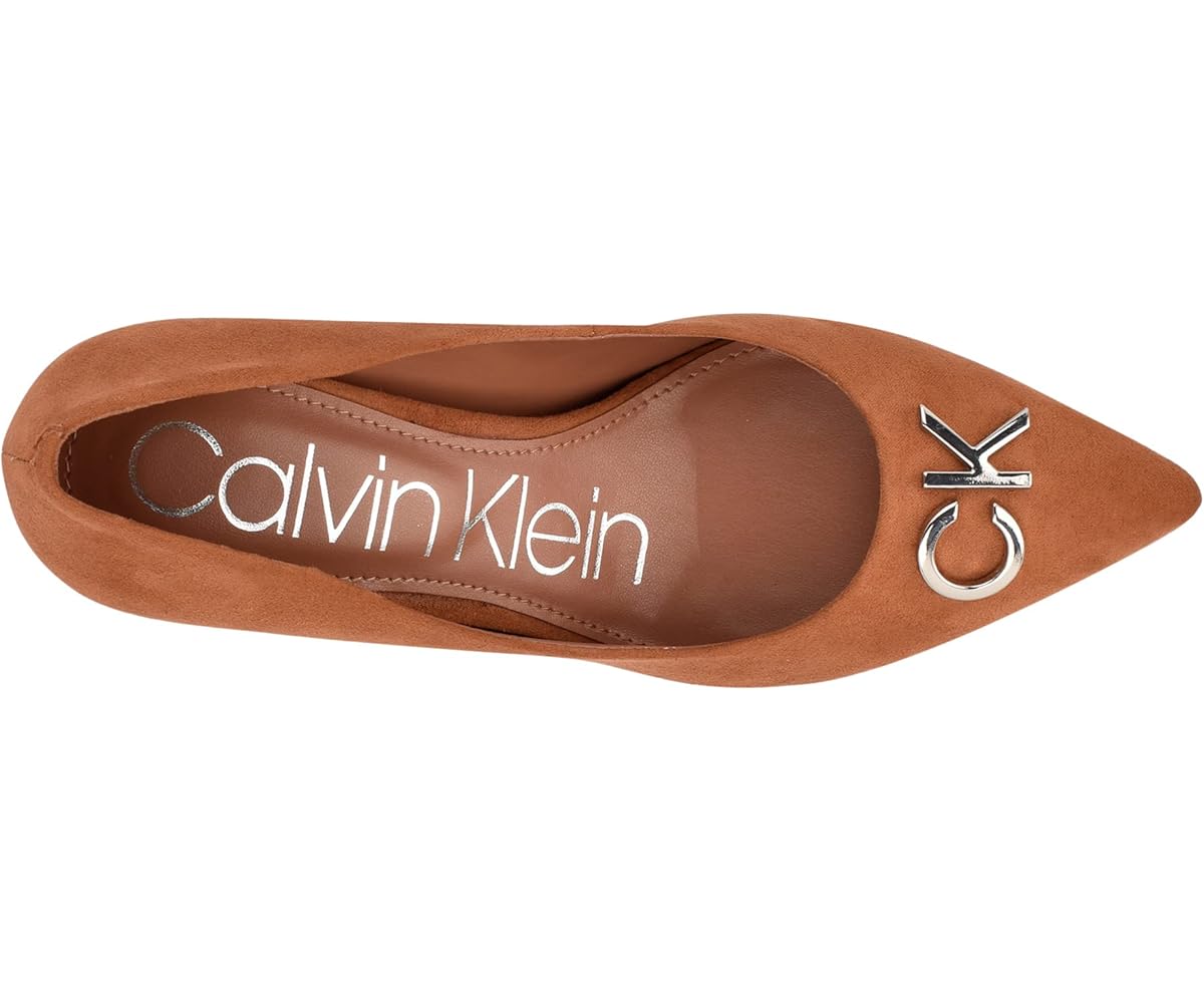 Жіночі туфлі на підборах Calvin Klein з логотипом 1159814858 38,5 ( US)  см Бежевий 1159814858 (Бежевий, 38,5) — фото 3