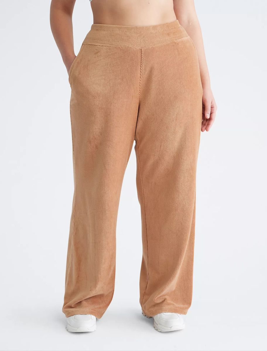 Жіночі вельветові штани Calvin Klein 1159827016 (Коричневий 1X) — фото 1