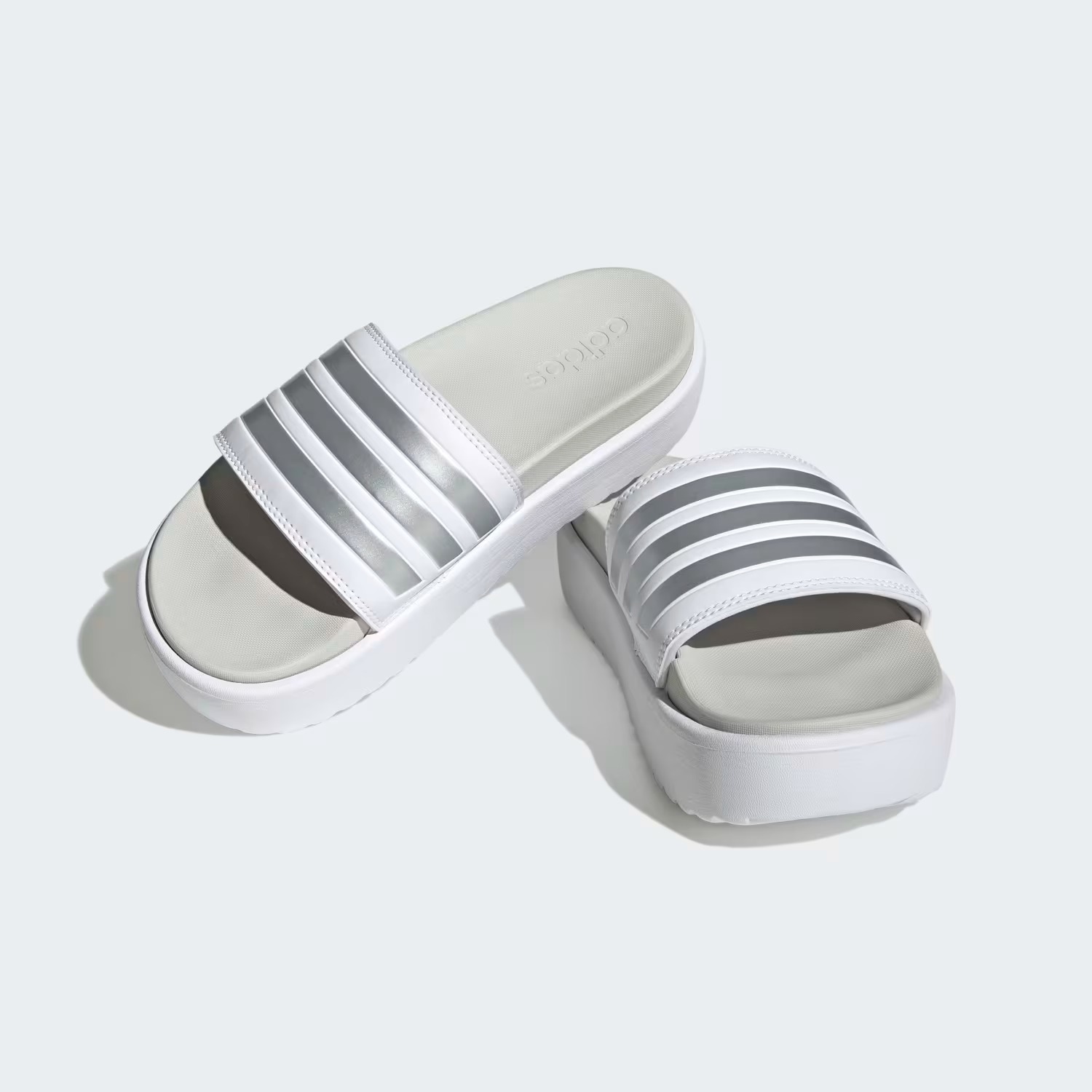 Шльопанці Adilette Platform Adidas на платформі 40 1/2 — фото 1
