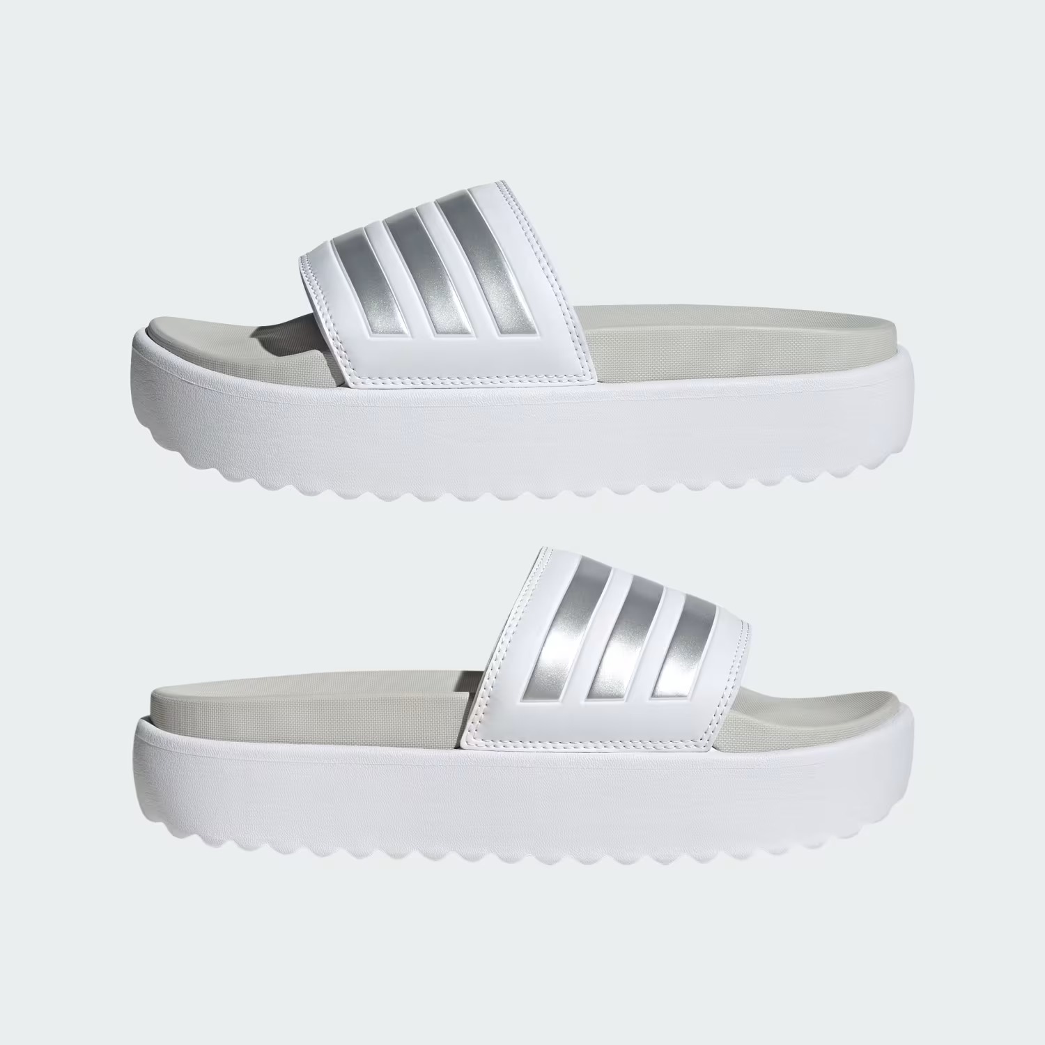 Шльопанці Adilette Platform Adidas на платформі 40 1/2 — фото 3