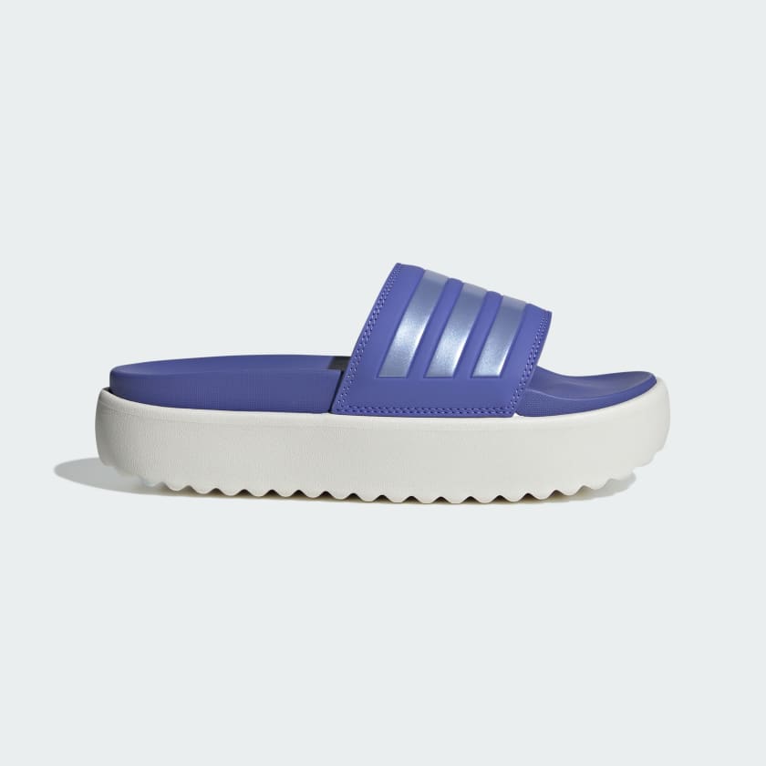 Шльопанці Adilette Platform Adidas на платформі 40 1/2 — фото 1