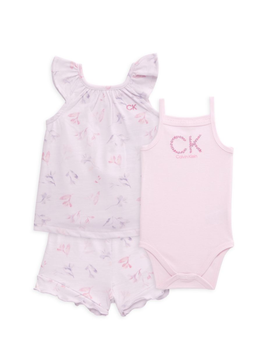 Дитячий комплект Calvin Klein майка, боді та шорти 1159823910 — фото 4