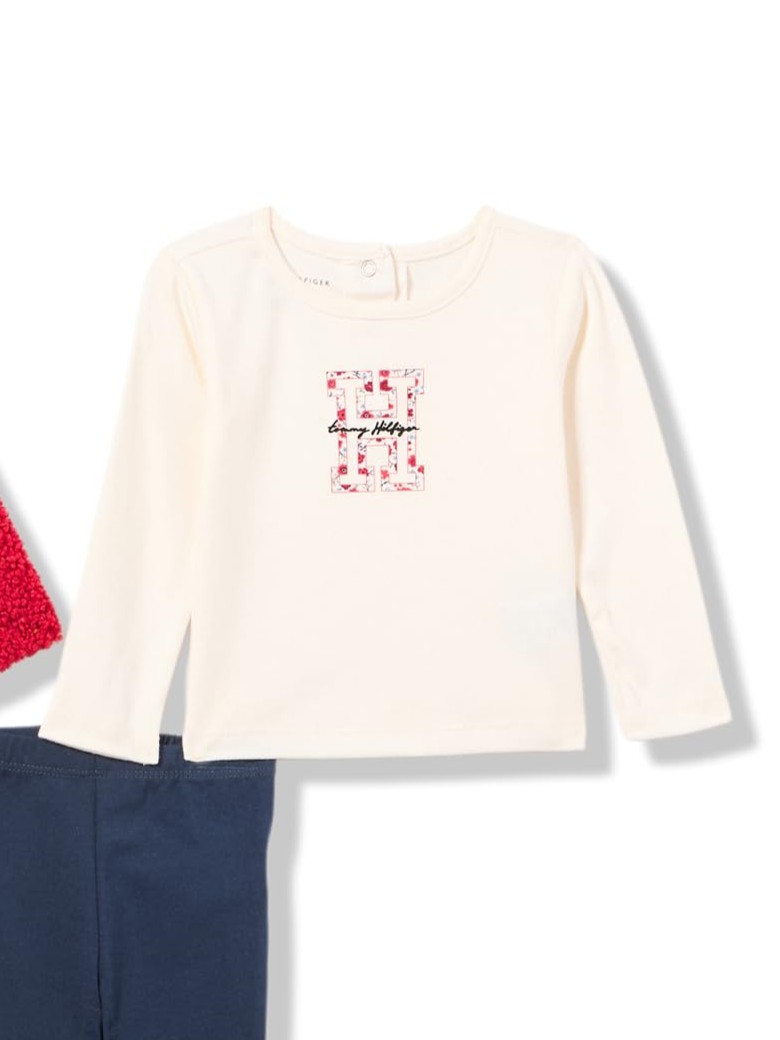 Дитячий комплект Tommy Hilfiger пальто, лонгслів та штани 1159845465 — фото 5