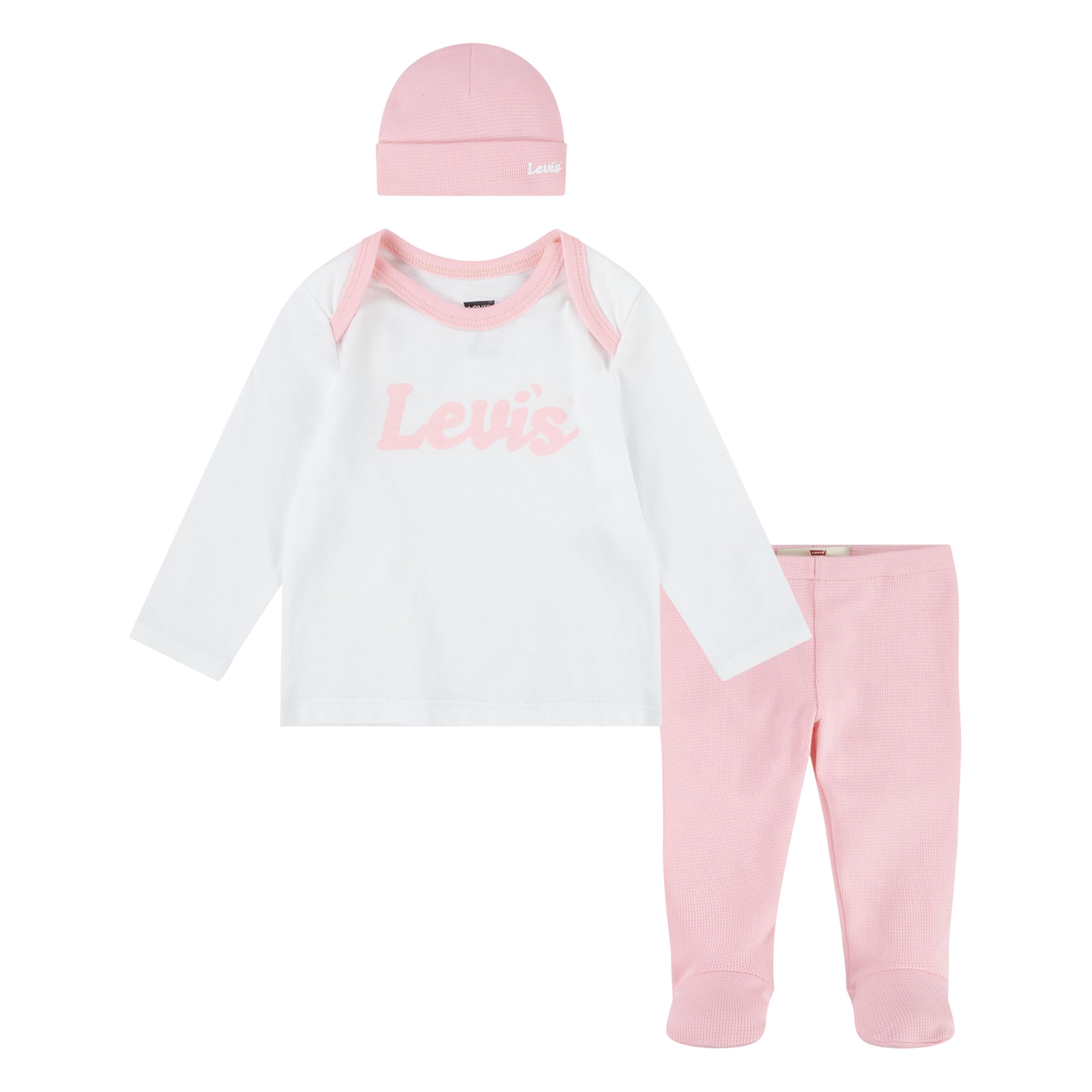 Дитячий комплект Levi's лонгслів, штани та шапочка 1159859282 — фото 1