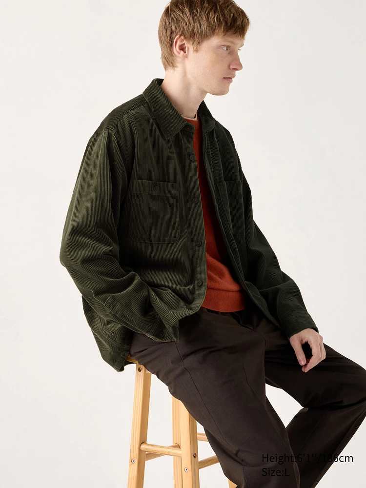 Вельветова куртка-сорочка UNIQLO на гудзиках 1159830435 — фото 1