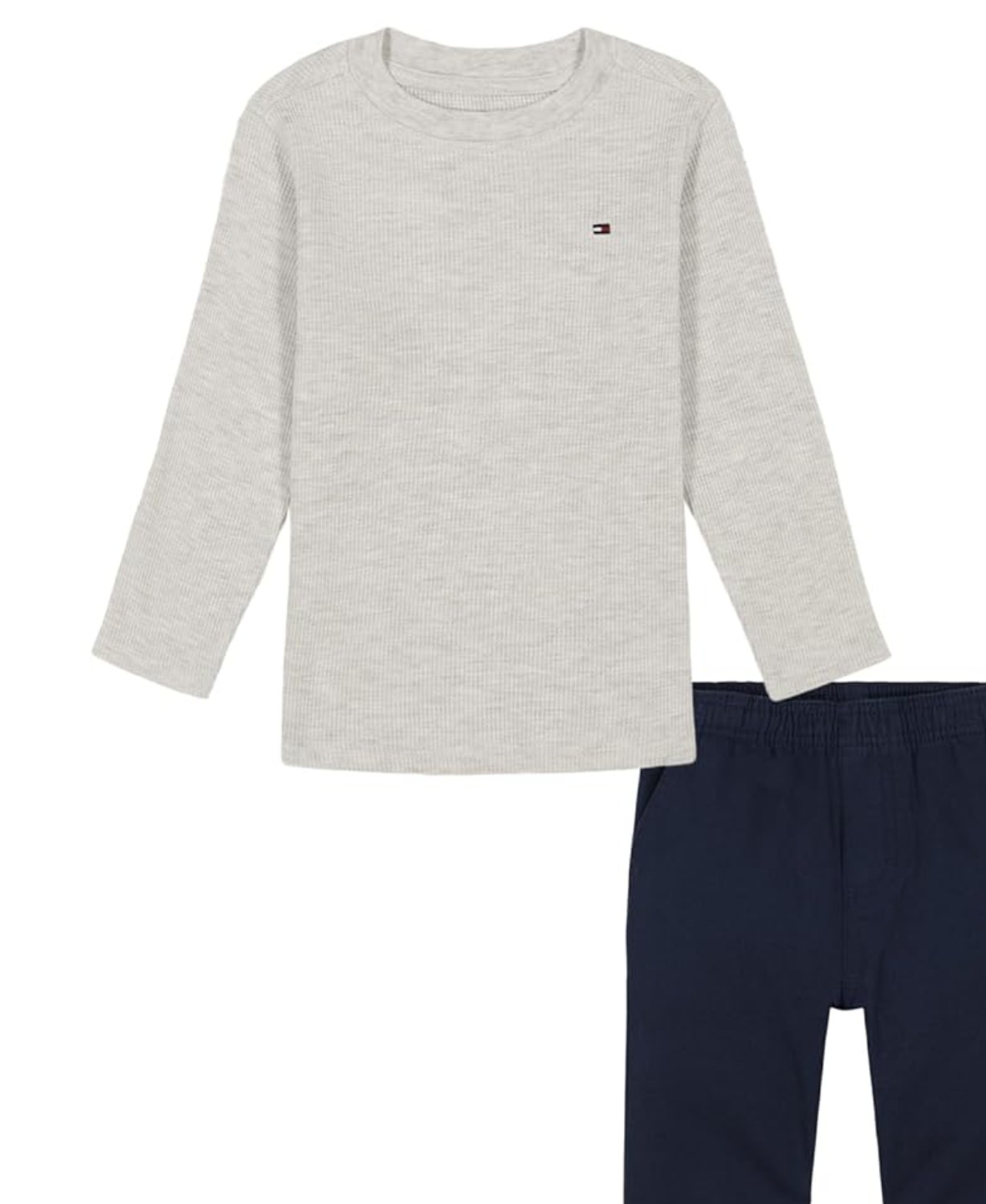 Дитячий комплект Tommy Hilfiger лонгслів, футболка та штани 1159842771 — фото 3