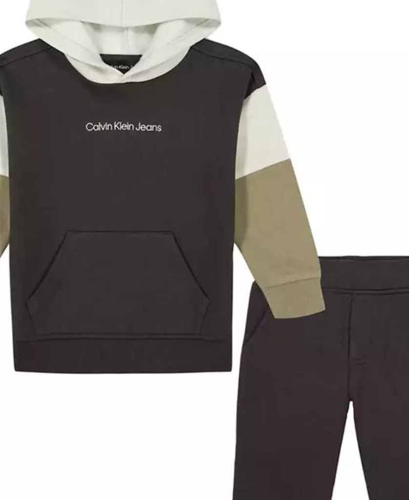 Дитячий костюм на флісі Calvin Klein худі та джогери 1159853389 — фото 4