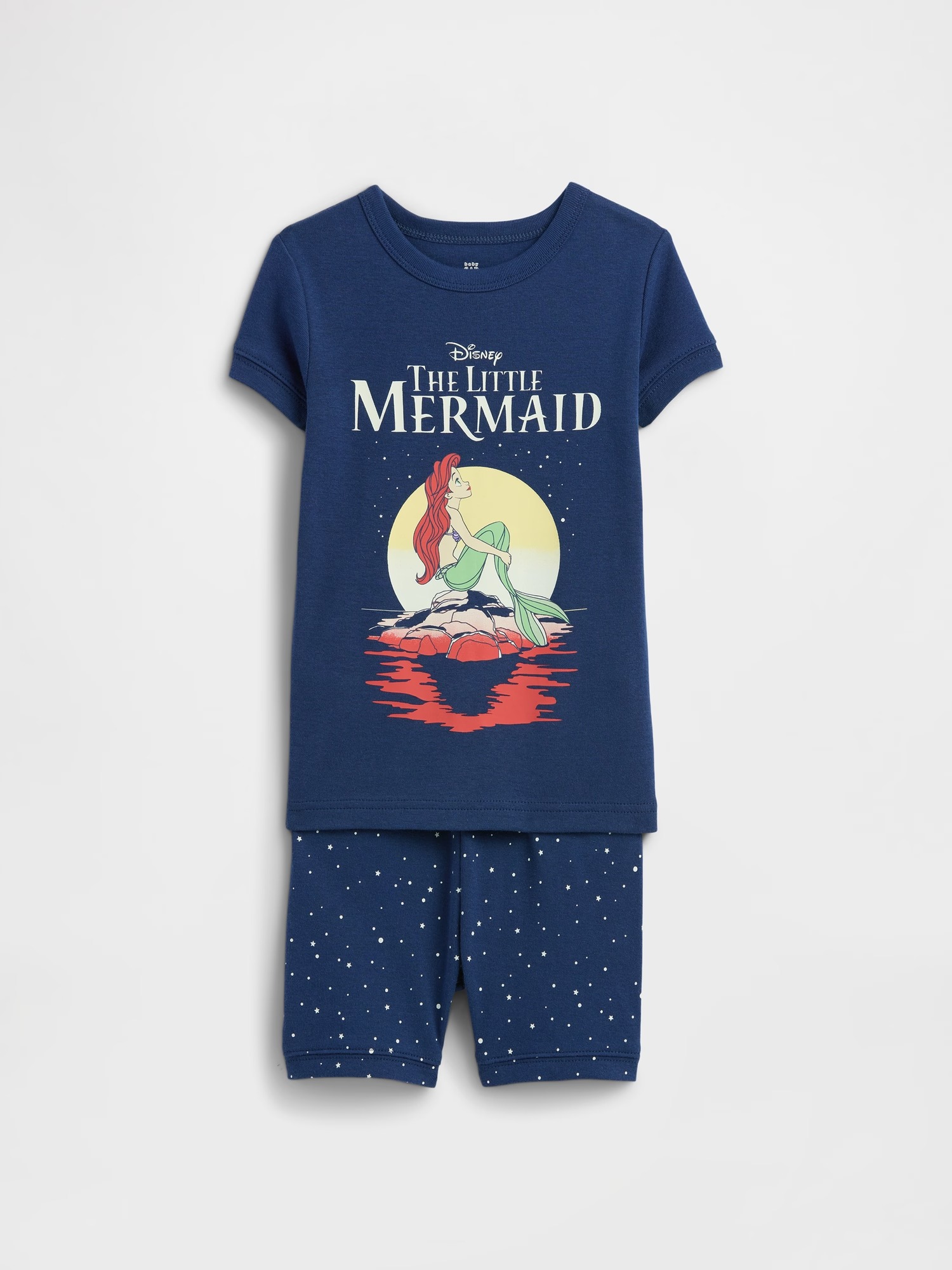 Дитяча піжама Disney Little Mermaid GAP футболка та шорти 1159858506 — фото 1