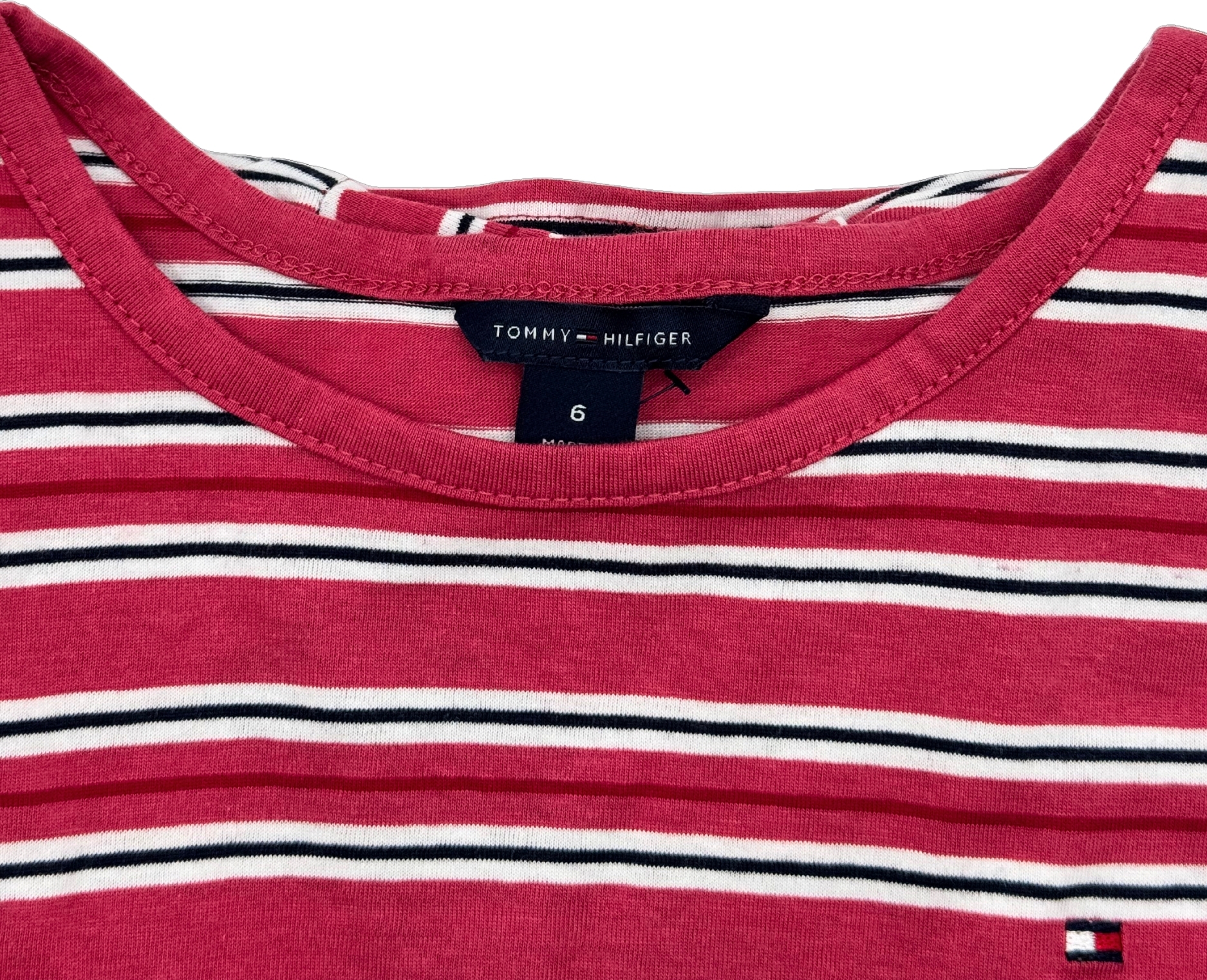 Дитяча футболка Tommy Hilfiger у смужку з вузлом 1159818485 — фото 5