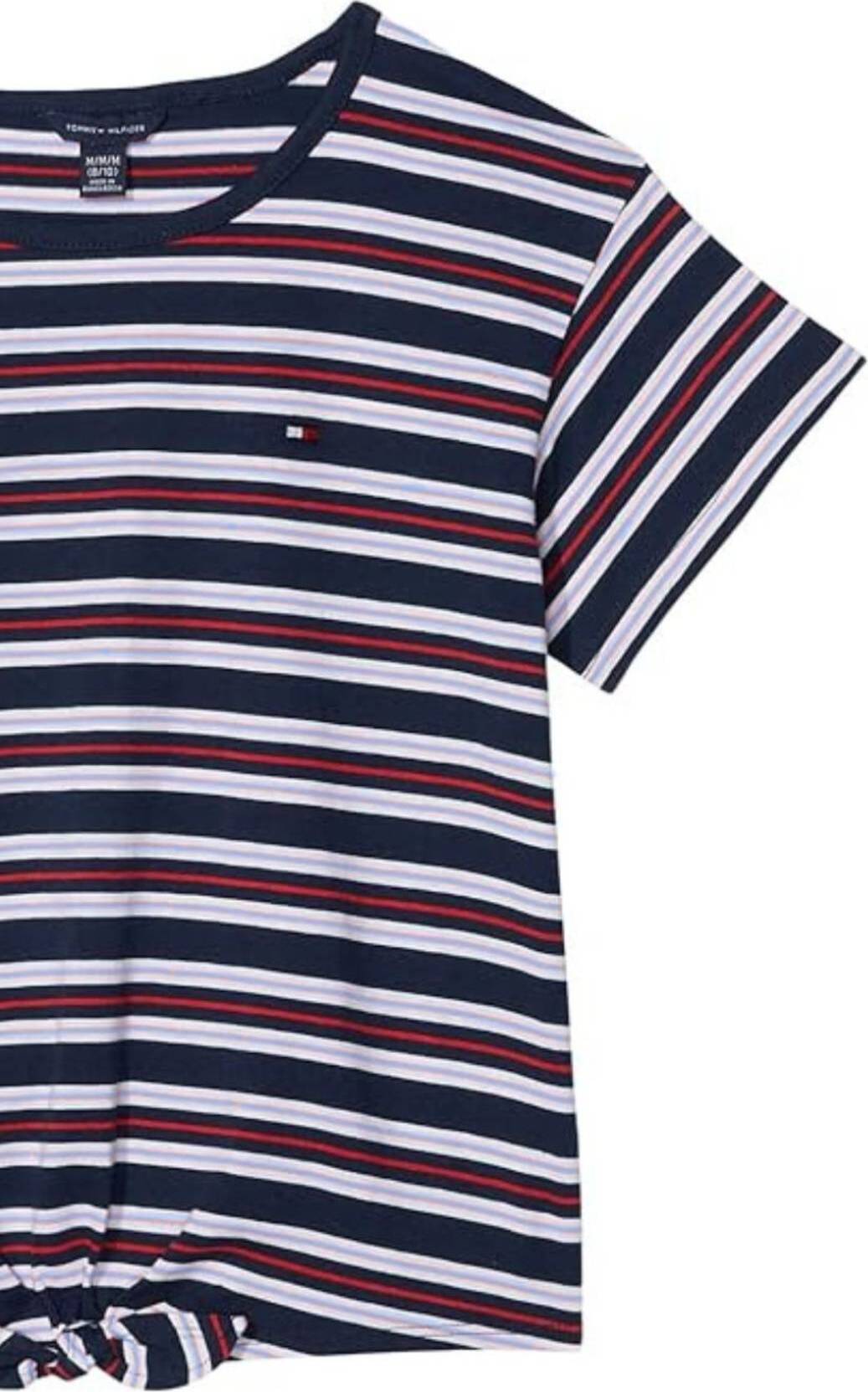 Дитяча футболка Tommy Hilfiger у смужку з вузлом 1159820632 — фото 3