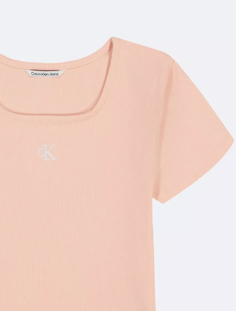 Дитяча футболка Calvin Klein у рубчик 1159842086 — фото 3