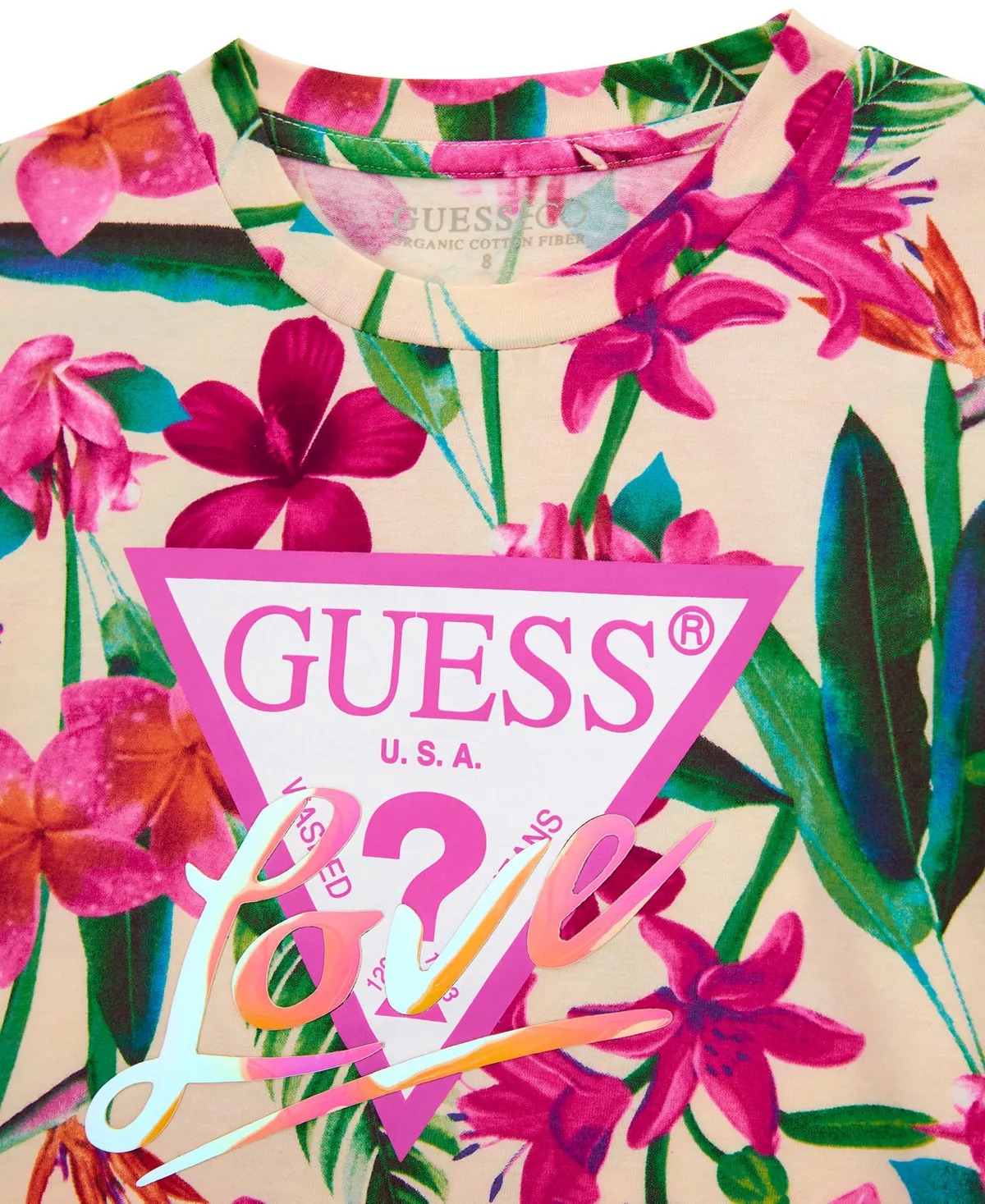 Дитяча футболка Guess з принтом 1159842123 — фото 3