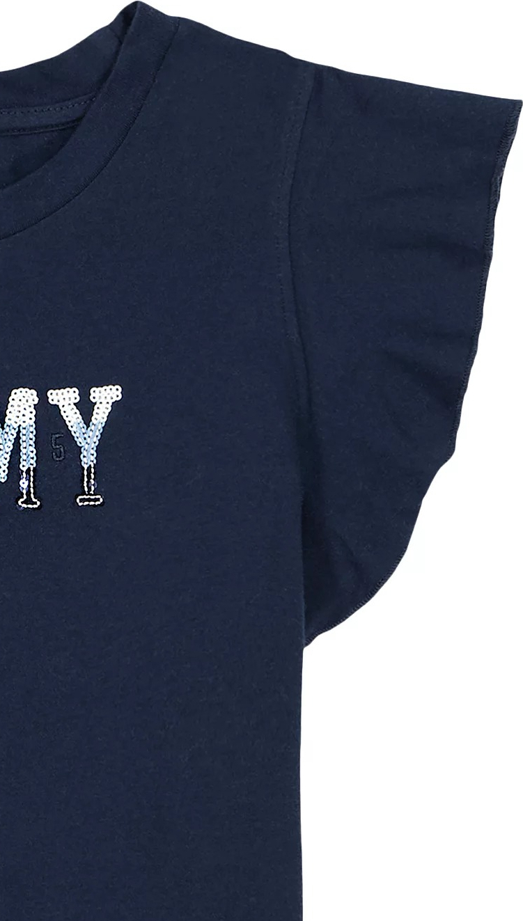 Дитяча футболка Tommy Hilfiger з логотипом з паєток 1159843124 — фото 3