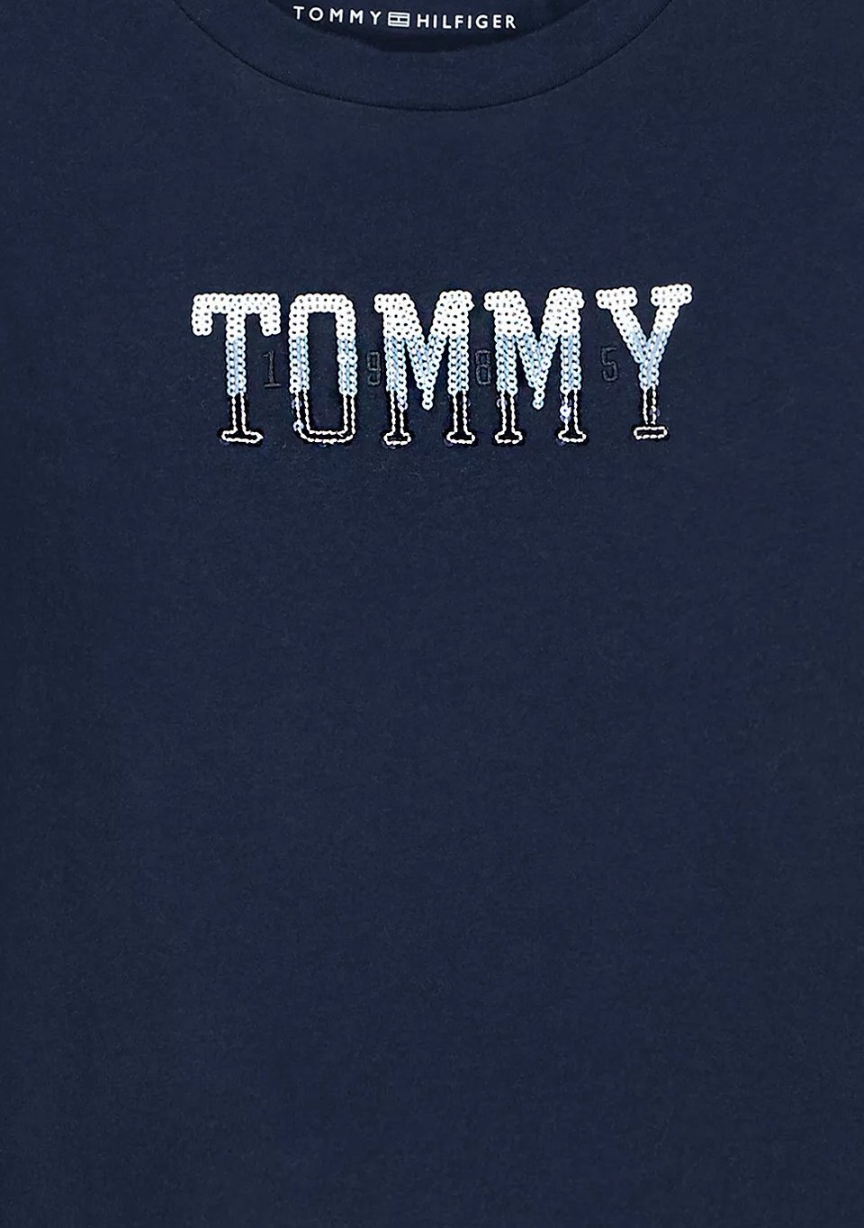 Дитяча футболка Tommy Hilfiger з логотипом з паєток 1159843124 — фото 4