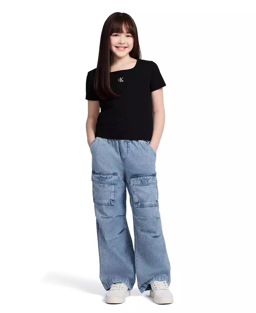 Дитяча футболка Calvin Klein в рубчик 1159854963 — фото 3