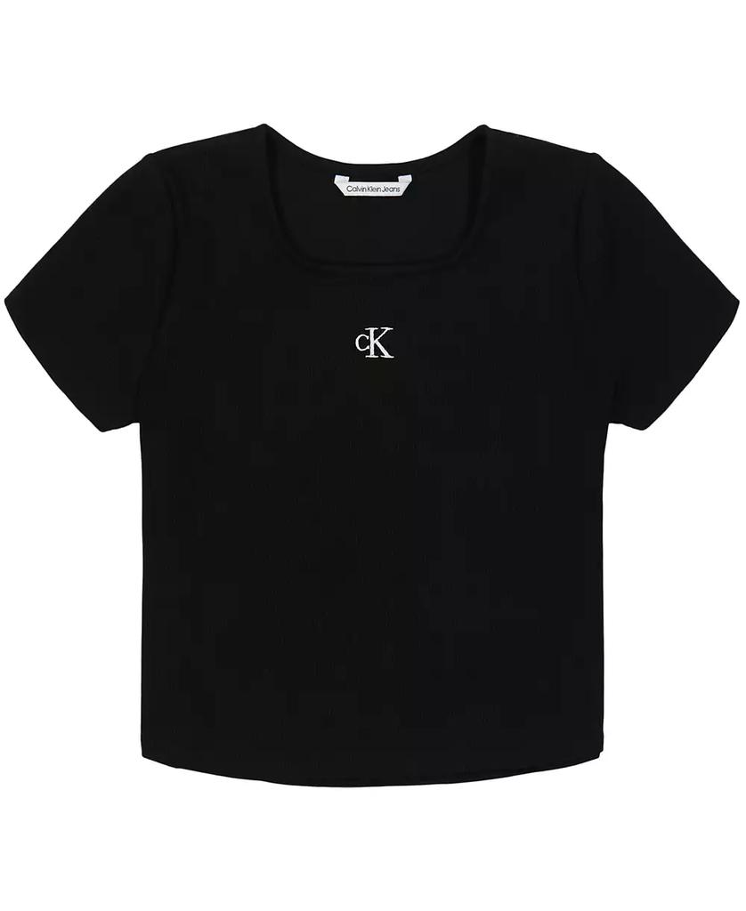 Дитяча футболка Calvin Klein в рубчик 1159854963 — фото 7