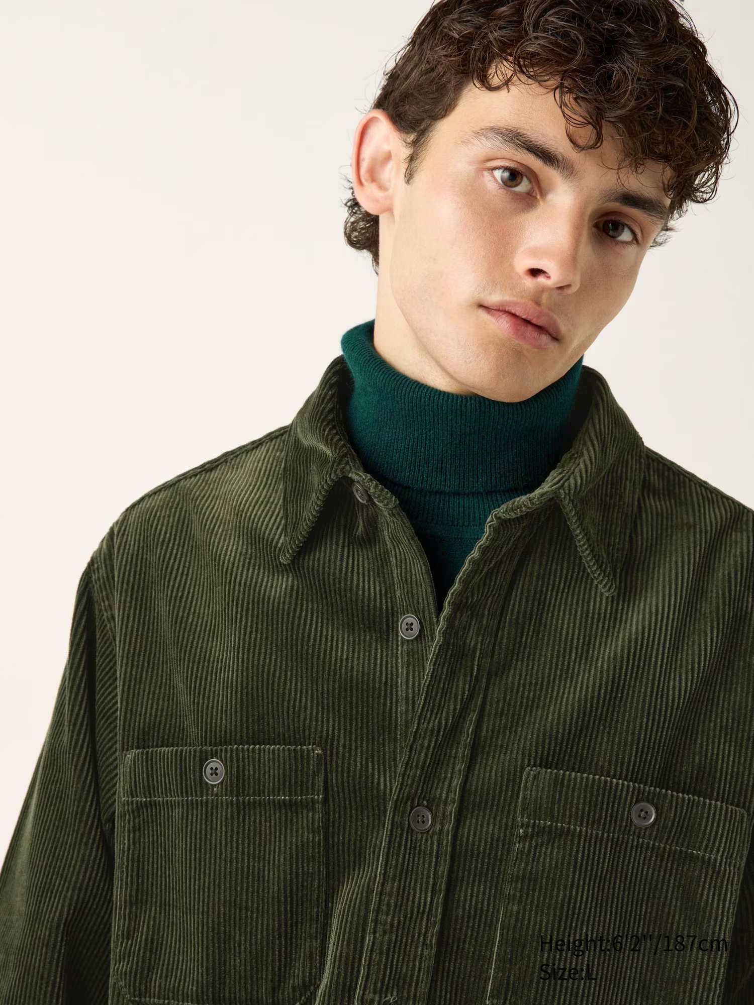 Вельветова куртка-сорочка UNIQLO на гудзиках 1159830435 — фото 4