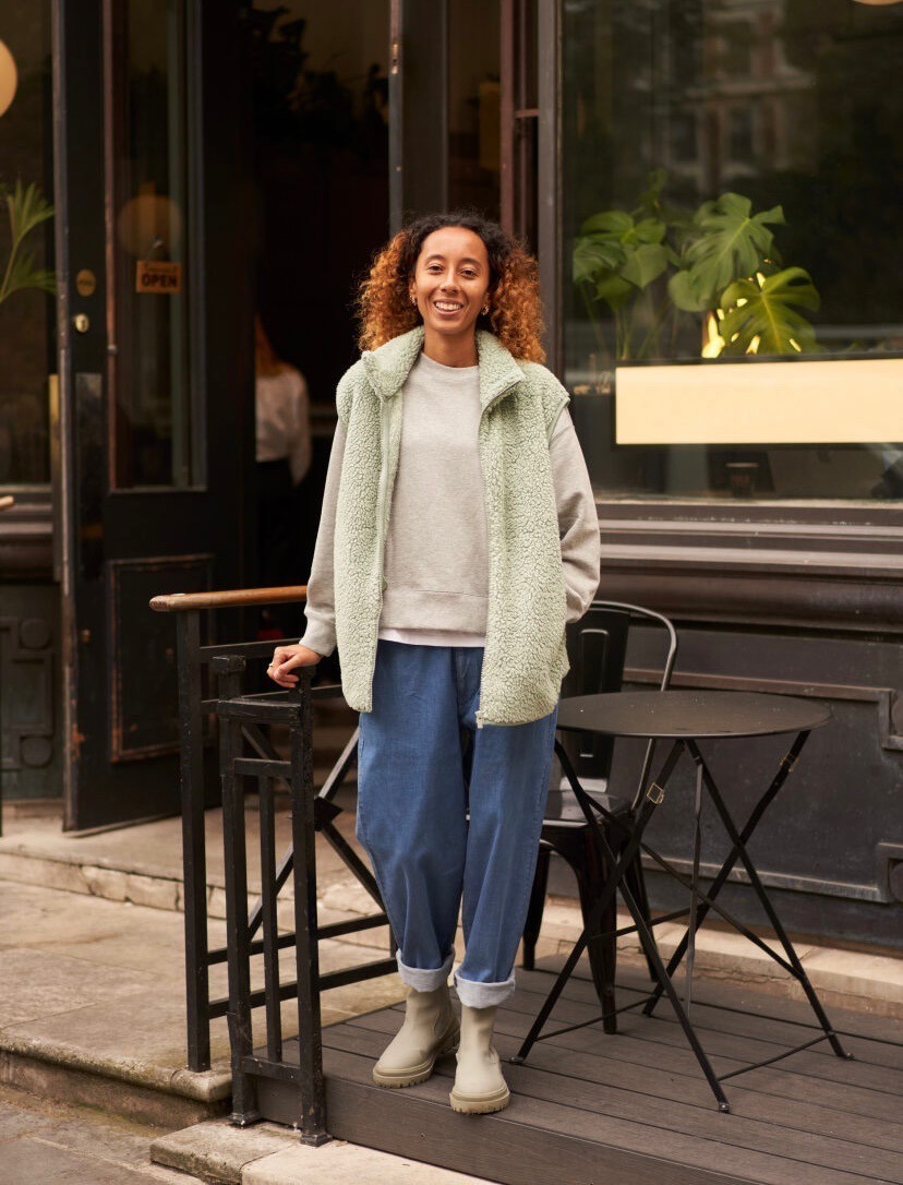 Стильний теплий жилет Uniqlo зі штучного хутра 1159793564 — фото 5