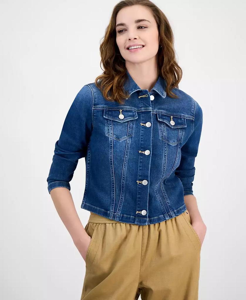 Жіноча укорочена куртка джинсова Tommy Hilfiger 1159856990 — фото 1