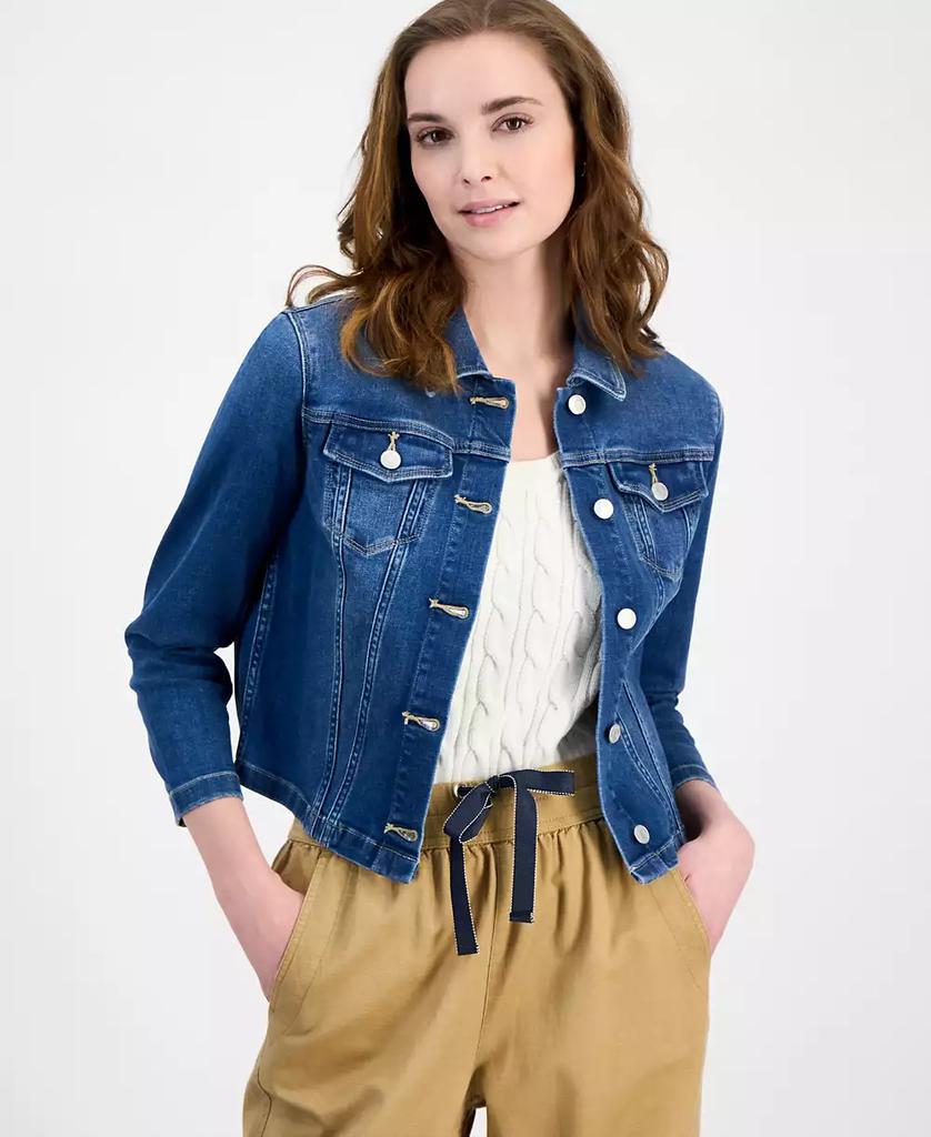 Жіноча укорочена куртка джинсова Tommy Hilfiger 1159856990 — фото 3