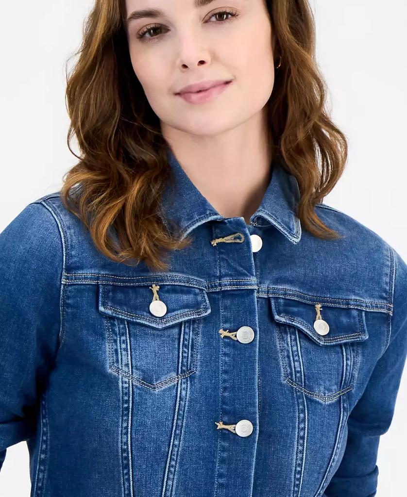 Жіноча укорочена куртка джинсова Tommy Hilfiger 1159856990 — фото 4