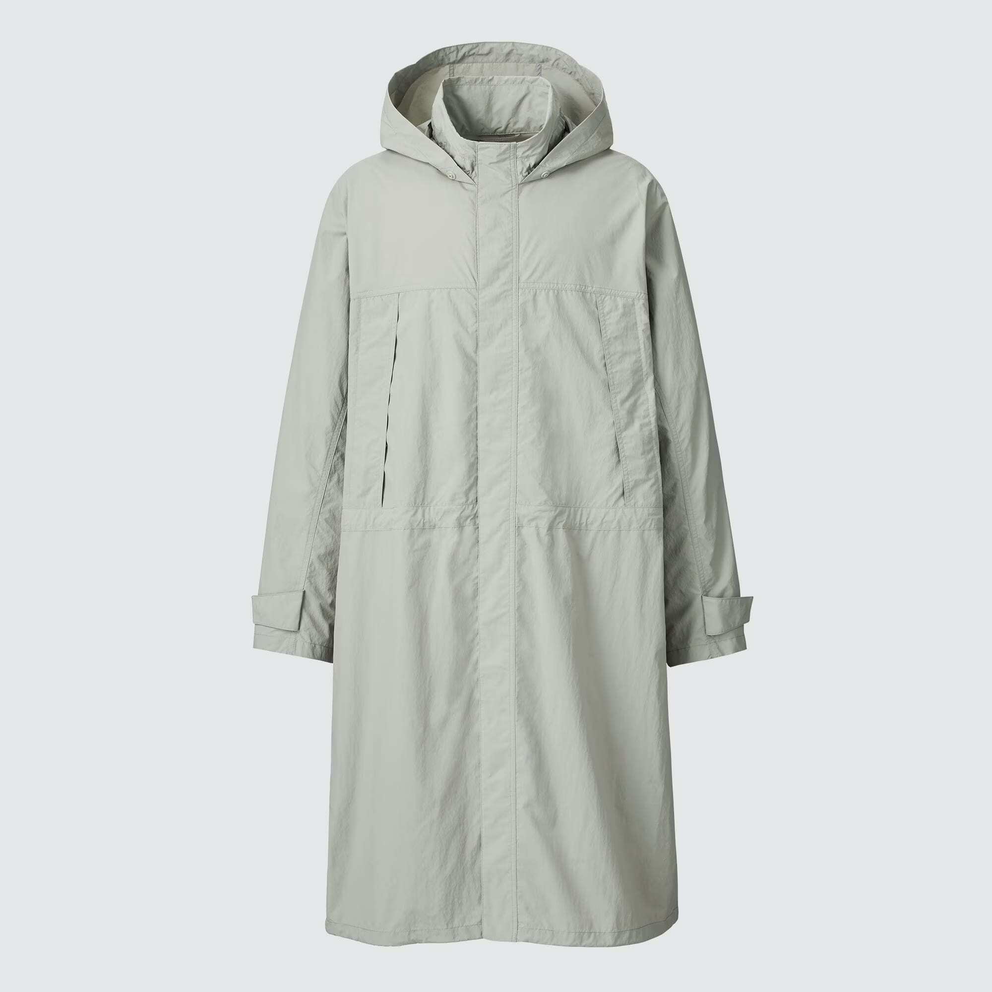 Легке довге пальто з прихованим капюшоном UNIQLO плащ 1159810862 — фото 9