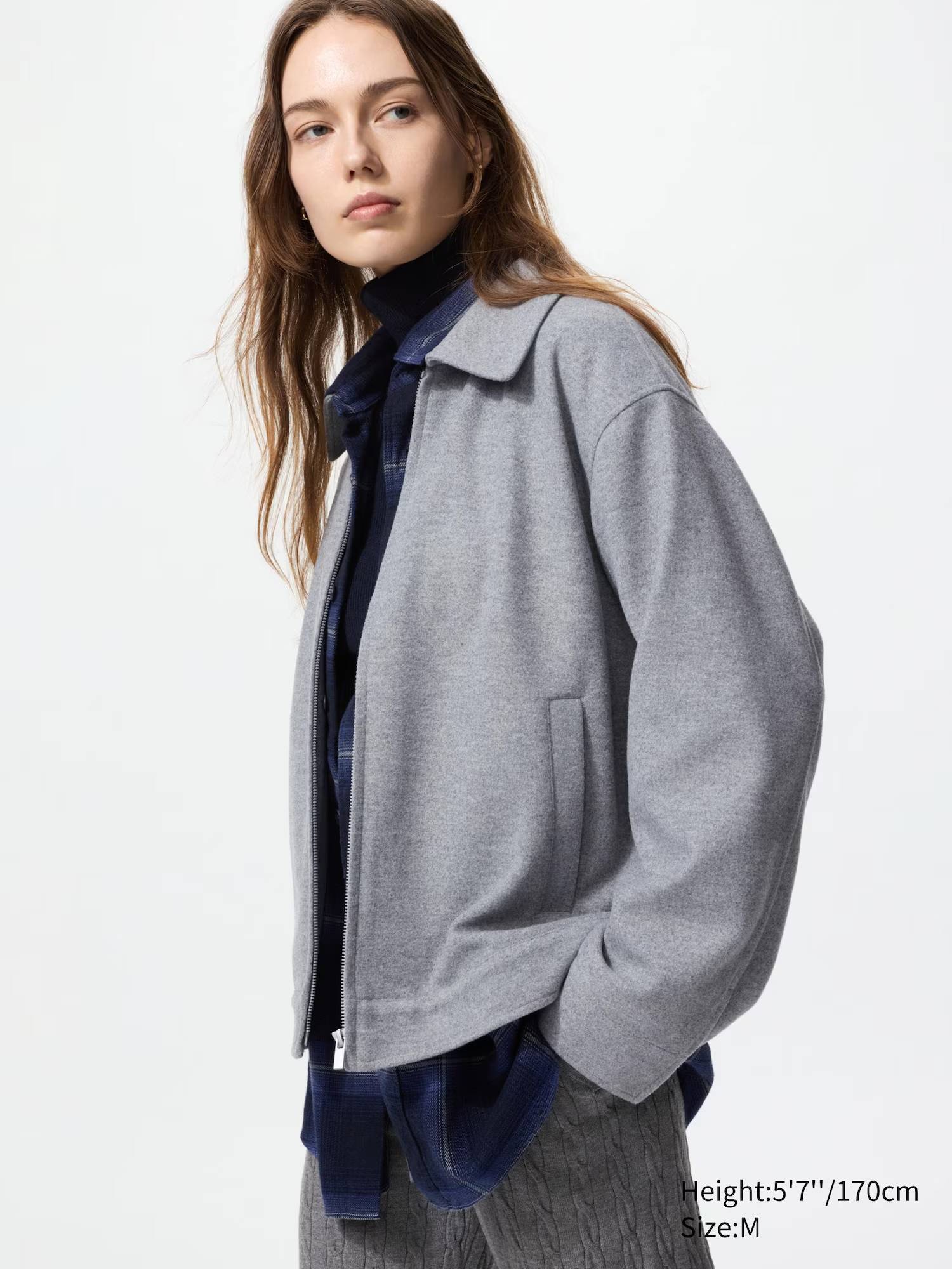 Куртка-сорочка оверсайз UNIQLO на блискавці 1159855770 — фото 1