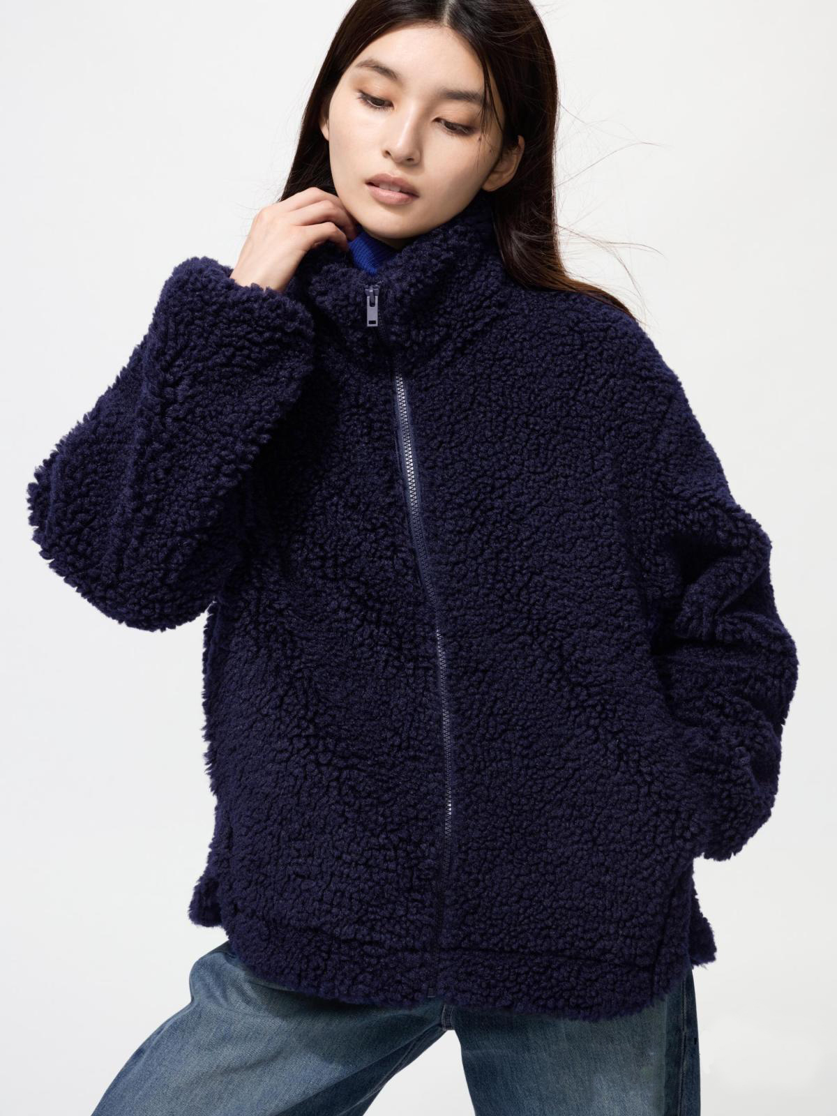 Куртка на блискавці UNIQLO зі штучного хутра 1159851470 — фото 1