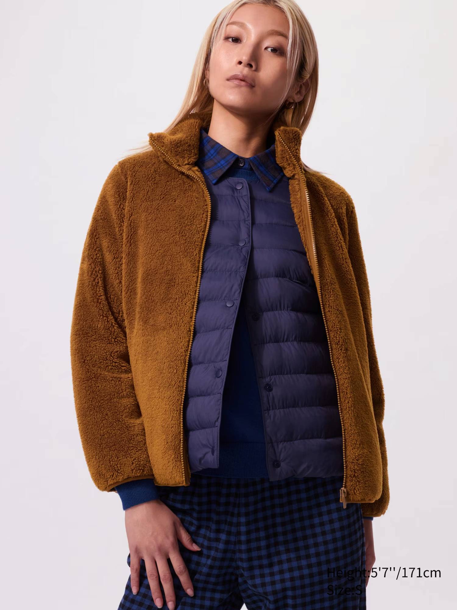 Куртка на блискавці UNIQLO зі штучного хутра 1159855561 — фото 1