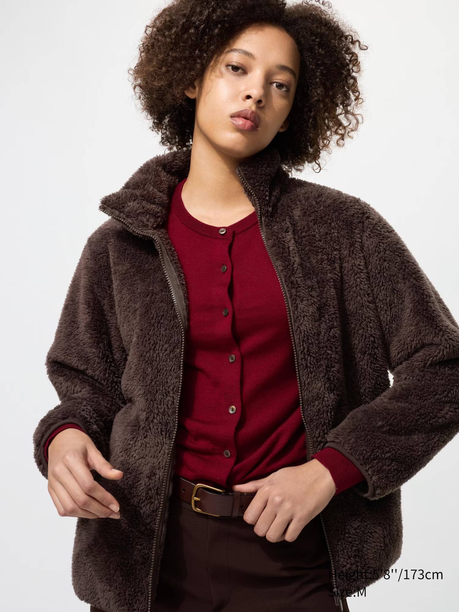 Куртка на блискавці UNIQLO зі штучного хутра 1159855787 — фото 1