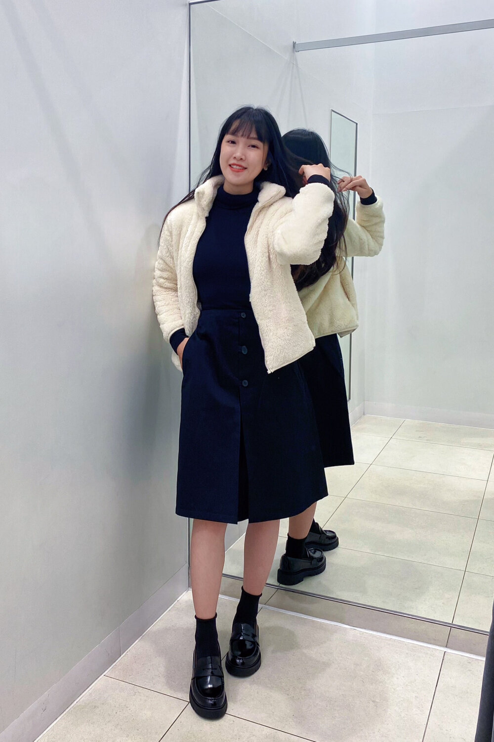 Куртка на блискавці UNIQLO зі штучного хутра 1159858361 — фото 10