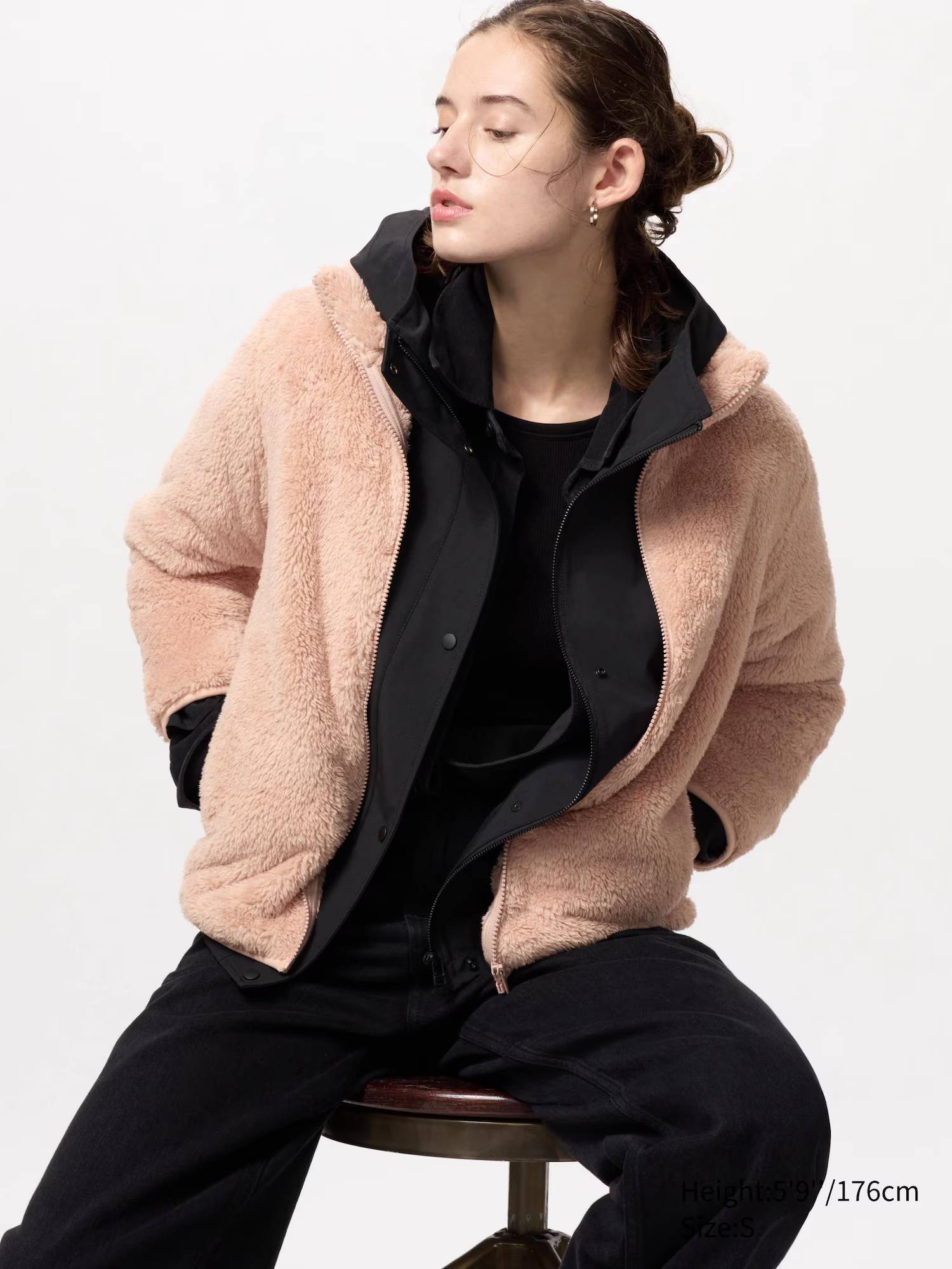 Куртка на блискавці UNIQLO зі штучного хутра 1159833060 — фото 1